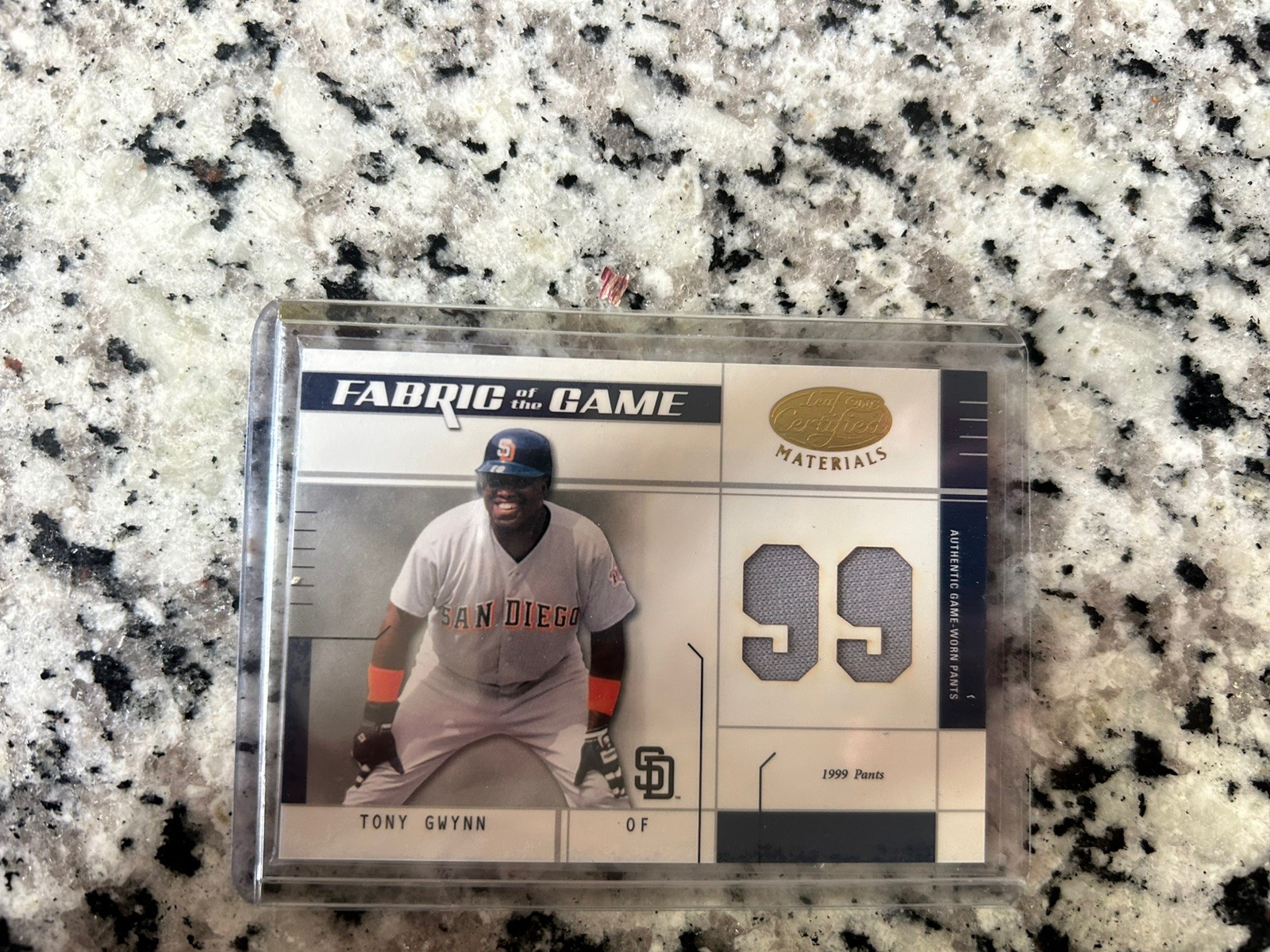 Donruss 2003 Leaf Certified Fabric of the Game Pants Tony Gwynn FG-65 40/99