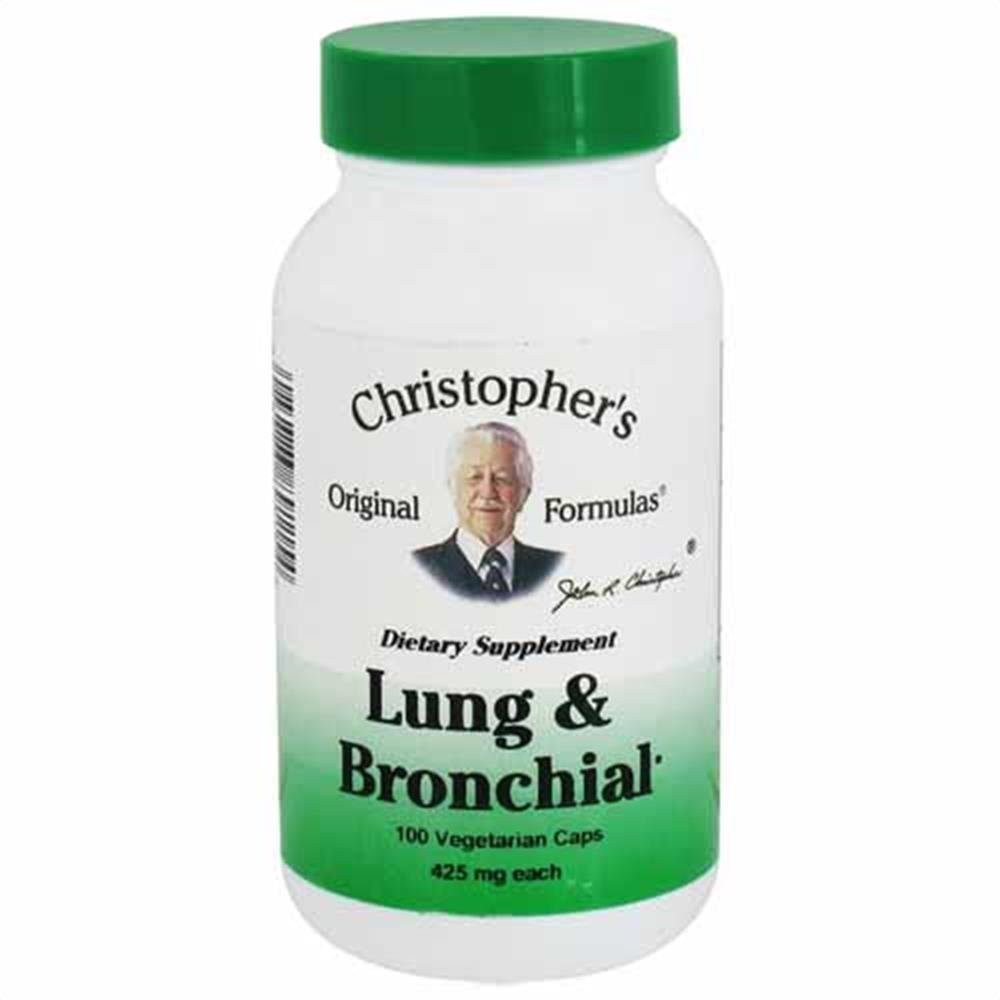 Christopher's Original Formula Lung & Bronchial Herbal Supplement 100 Caps Christopher's Original Formula Lung & Bronchial Herbal Supplement 100 Caps
