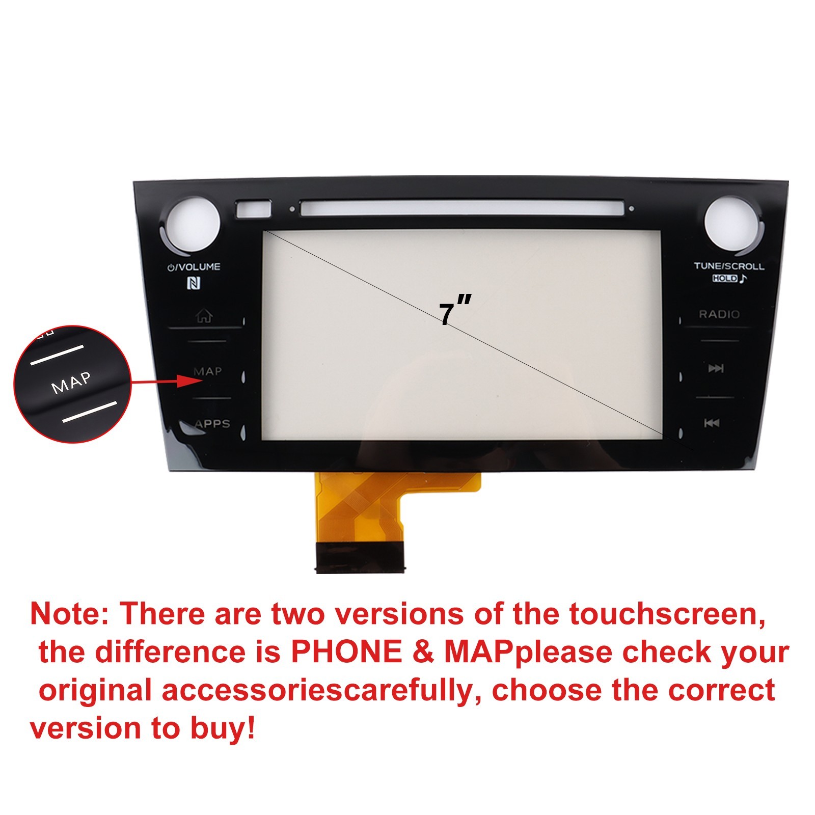 For 2019-2021 Subaru WRX HARMAN HEAD STEREO Radio  Touch Screen Digitizer OEM US