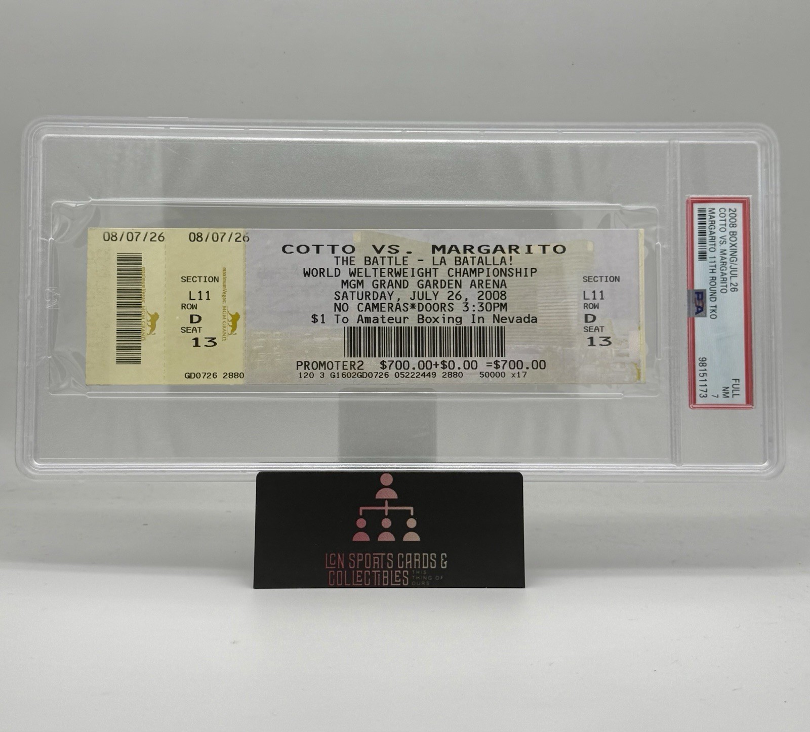2008 WBA Welterweight Championship Miguel Cotto Vs Antonio Margarito Full PSA 7