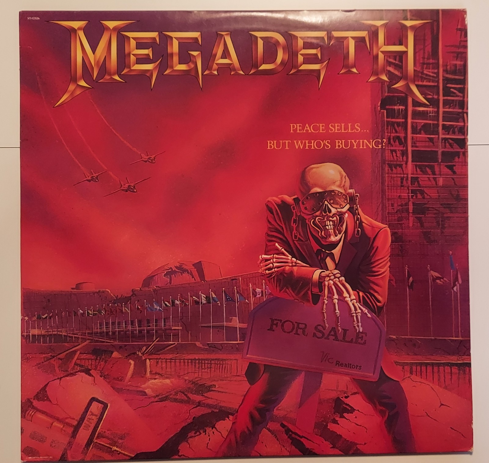  Megadeth Peace Sells But Who's Buying? 1986 Capitol LP Record Album 