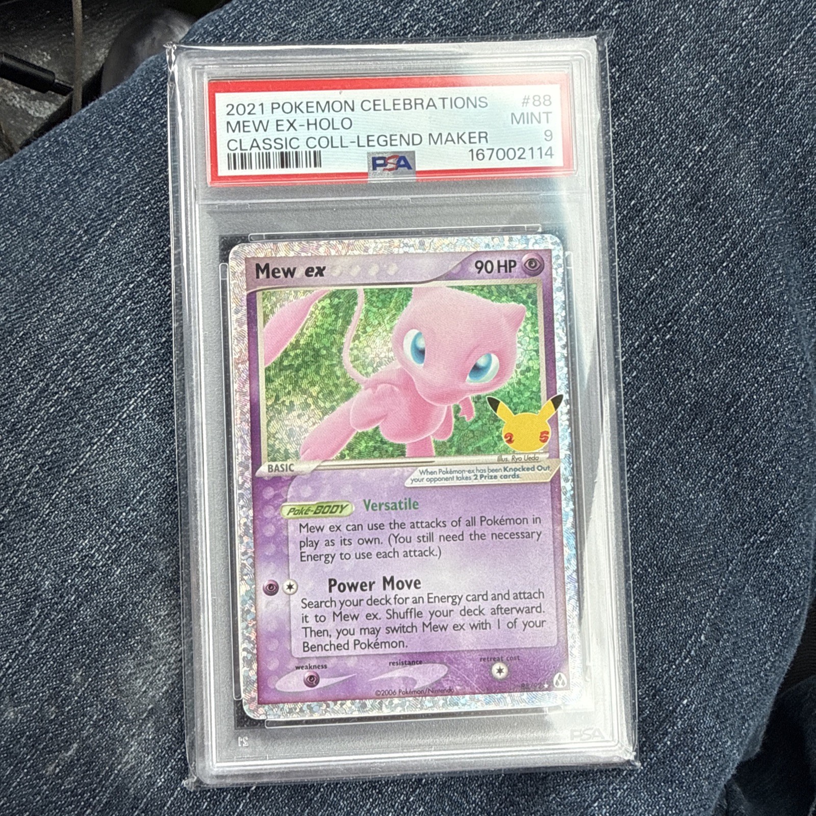 2021 Pokemon Celebrations Mew ex #88/92 Classic Collection PSA 9 MINT