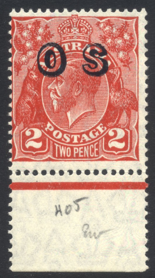 Australia 1932-3 2d Official O125 u/m Cat £27