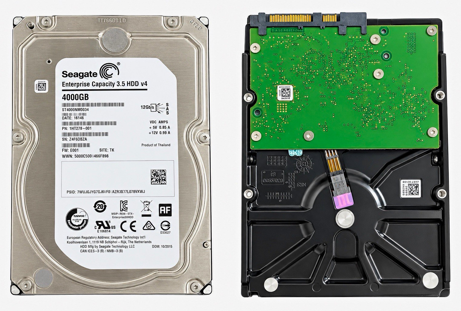 Seagate ST4000NM0034 Enterprise 4TB 7200RPM SAS 12Gb/s HDD v4 Seagate ST4000NM0034 Enterprise 4TB 7200RPM SAS 12Gb/s HDD v4