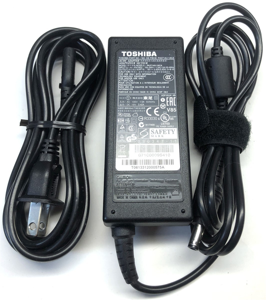 Genuine Toshiba Laptop Charger AC Power Adapter PA3714U-1ACA ADP-65JH AB 65W