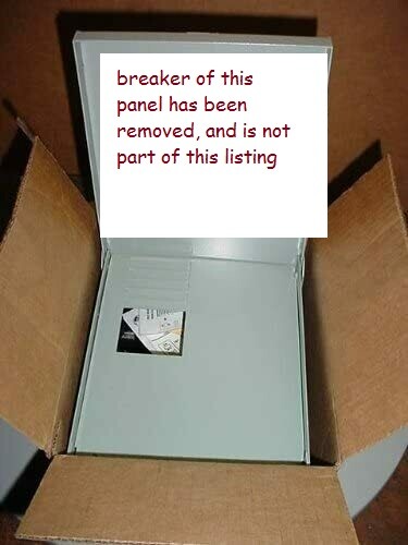 midwest GE siemens spa panel breaker removed 125 amp 2 spaces/4 circuits 120/240