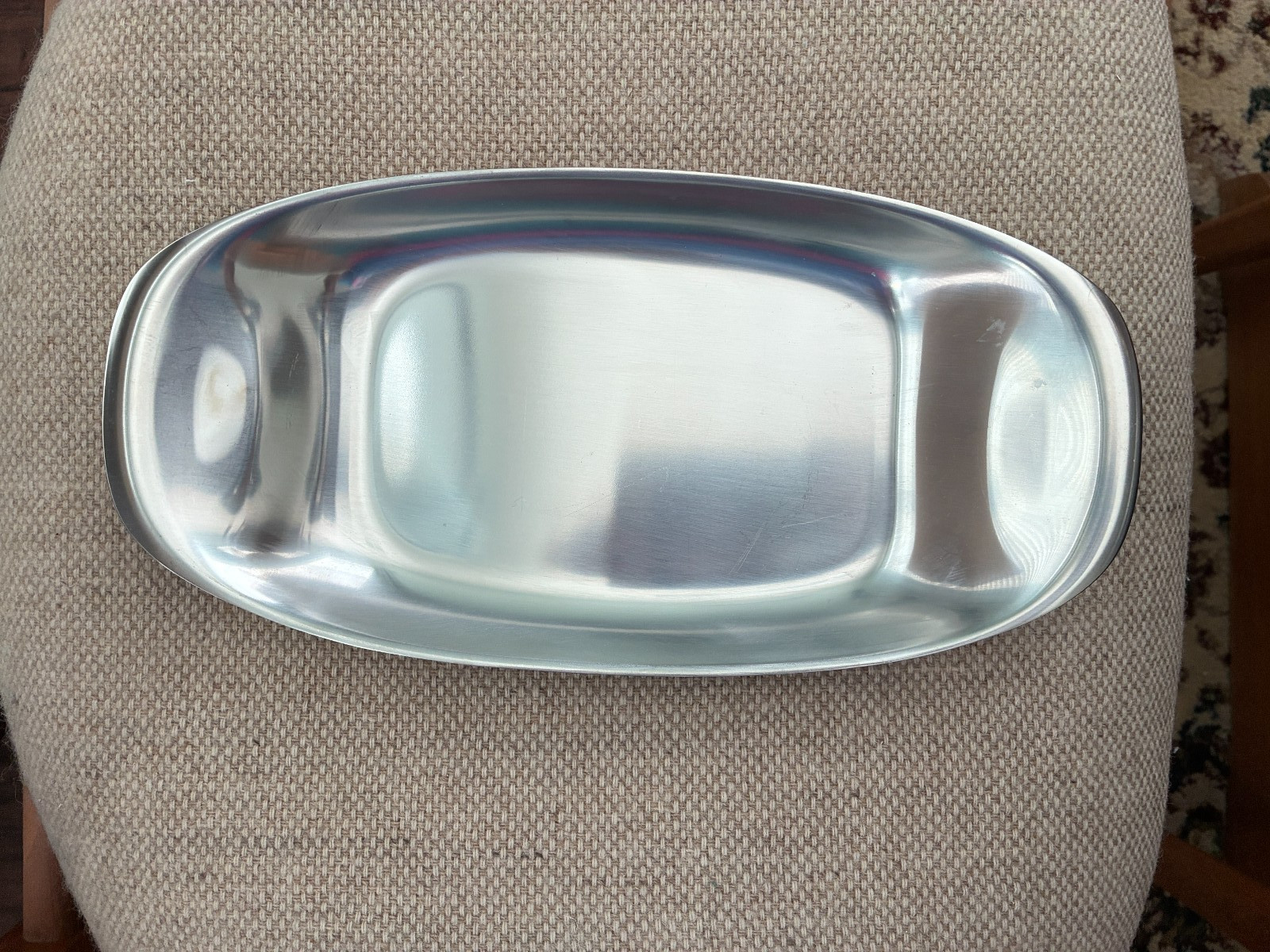 Vintage WMF Singapore Stainless Steel Oval Dish 12.5\ Vintage WMF Singapore Stainless Steel Oval Dish 12.5\