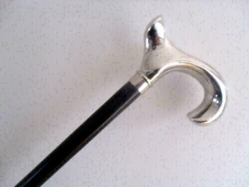 Brass Designer Walking Victorian Handle Antique Wooden Vintage Cane Style Stick