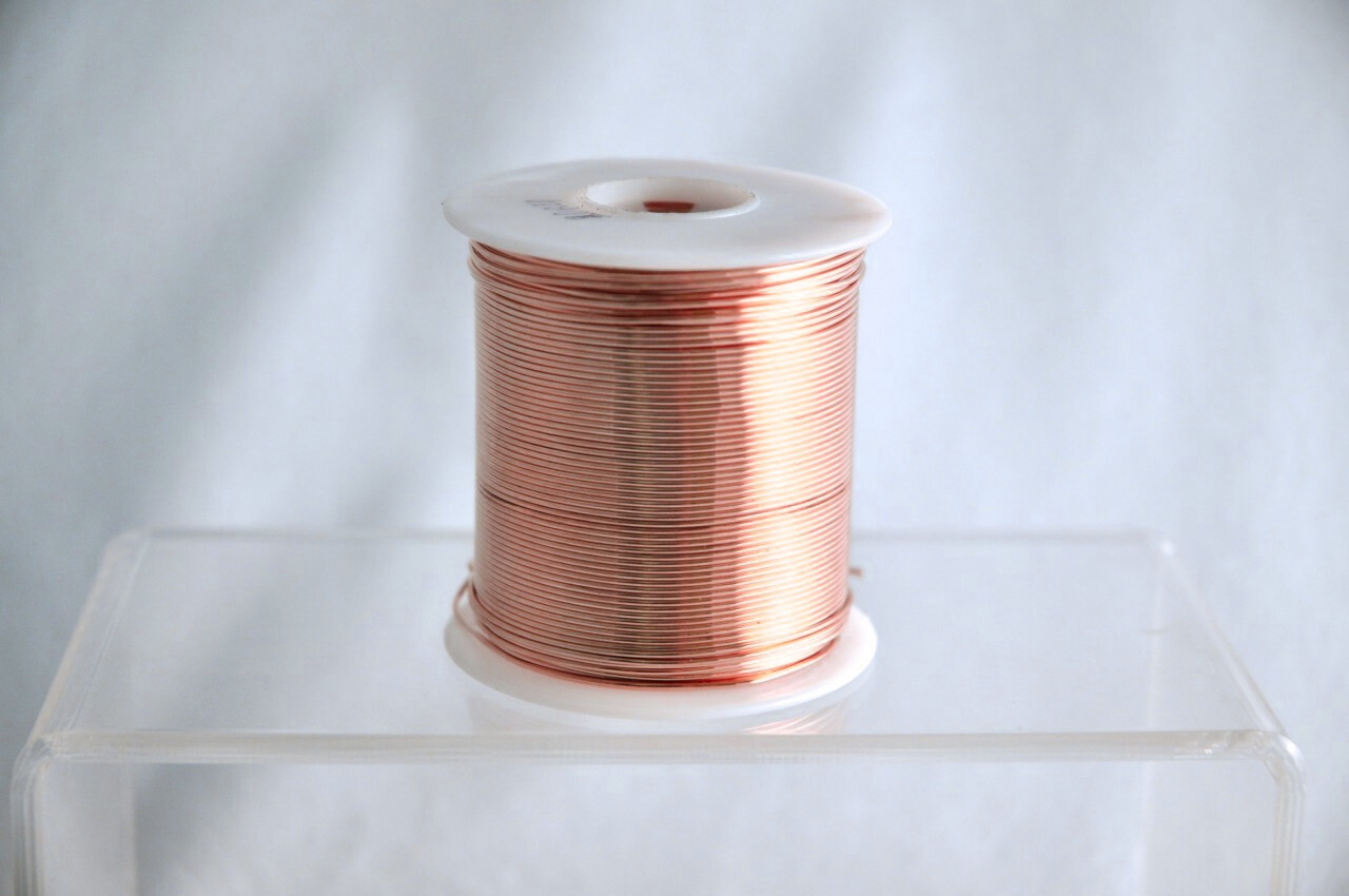 Bare Copper Wire 14 Gauge 1 lb Spool (80 Feet) Diameter 0.064