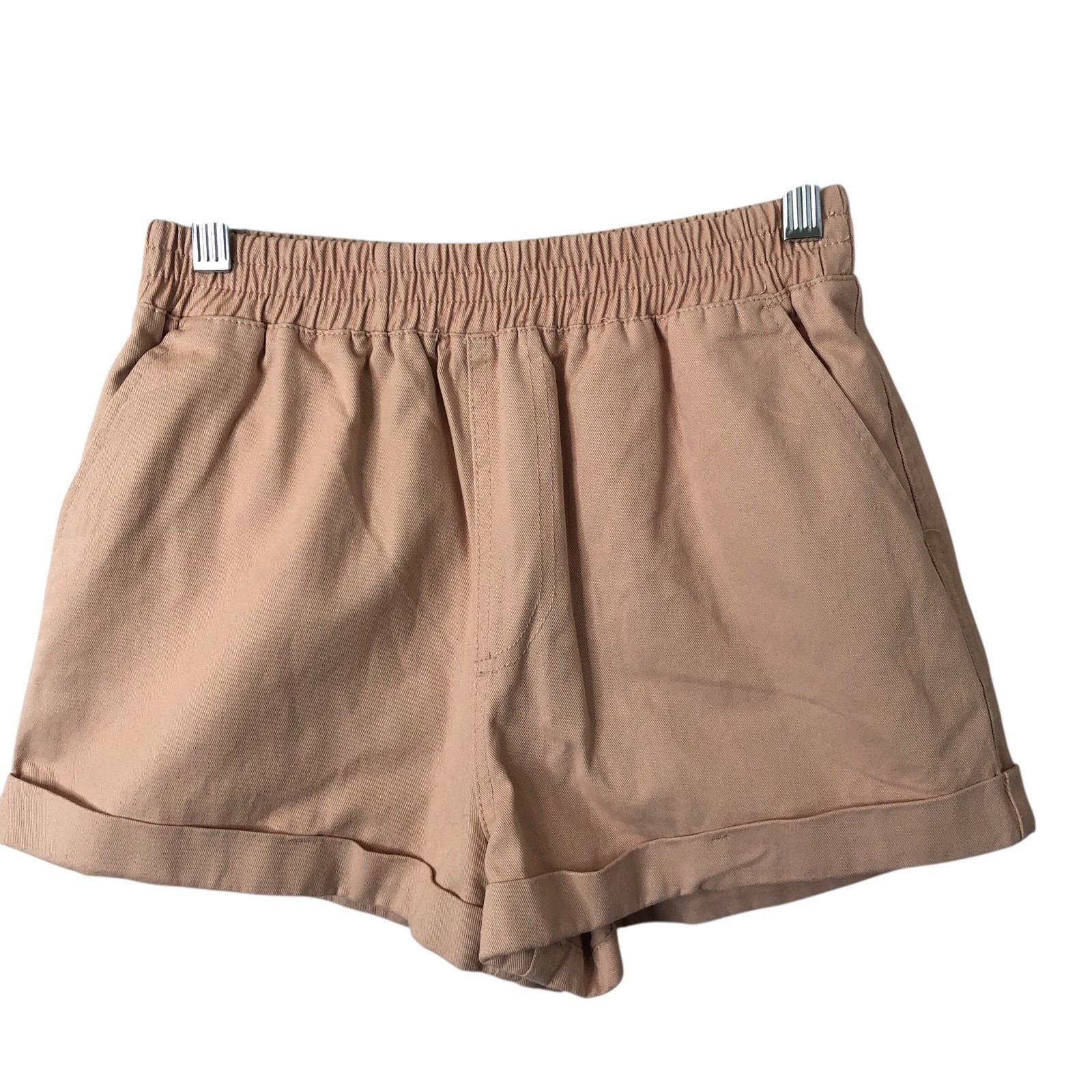 Forever 21 NWT Women\'s Pull-On Cuffed Shorts in Adobe Rose Size Small Forever 21 NWT Women\'s Pull-On Cuffed Shorts in Adobe Rose Size Small