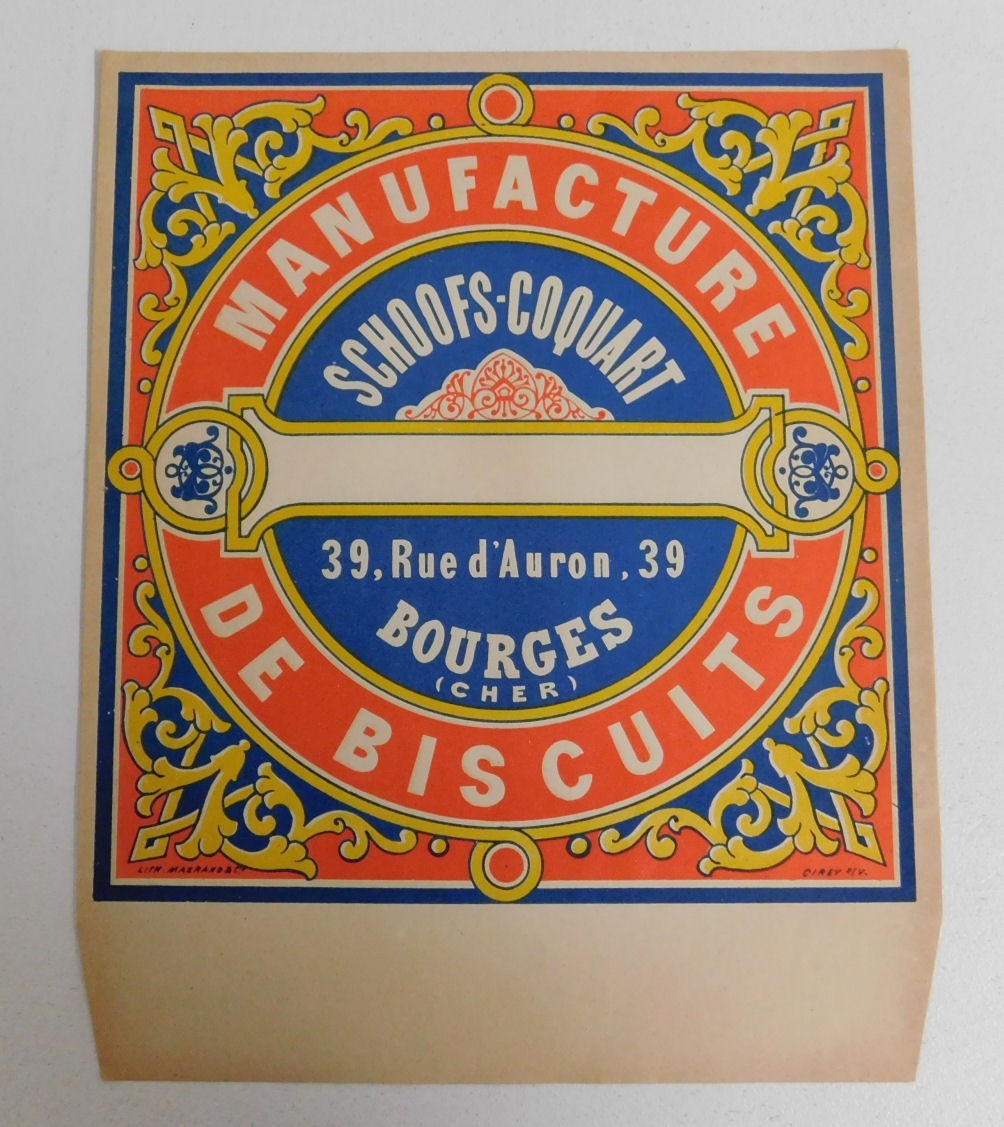 10 Very Nice Vintage French Biscuits Labels circa 1920'-1930's 10 Very Nice Vintage French Biscuits Labels circa 1920'-1930's