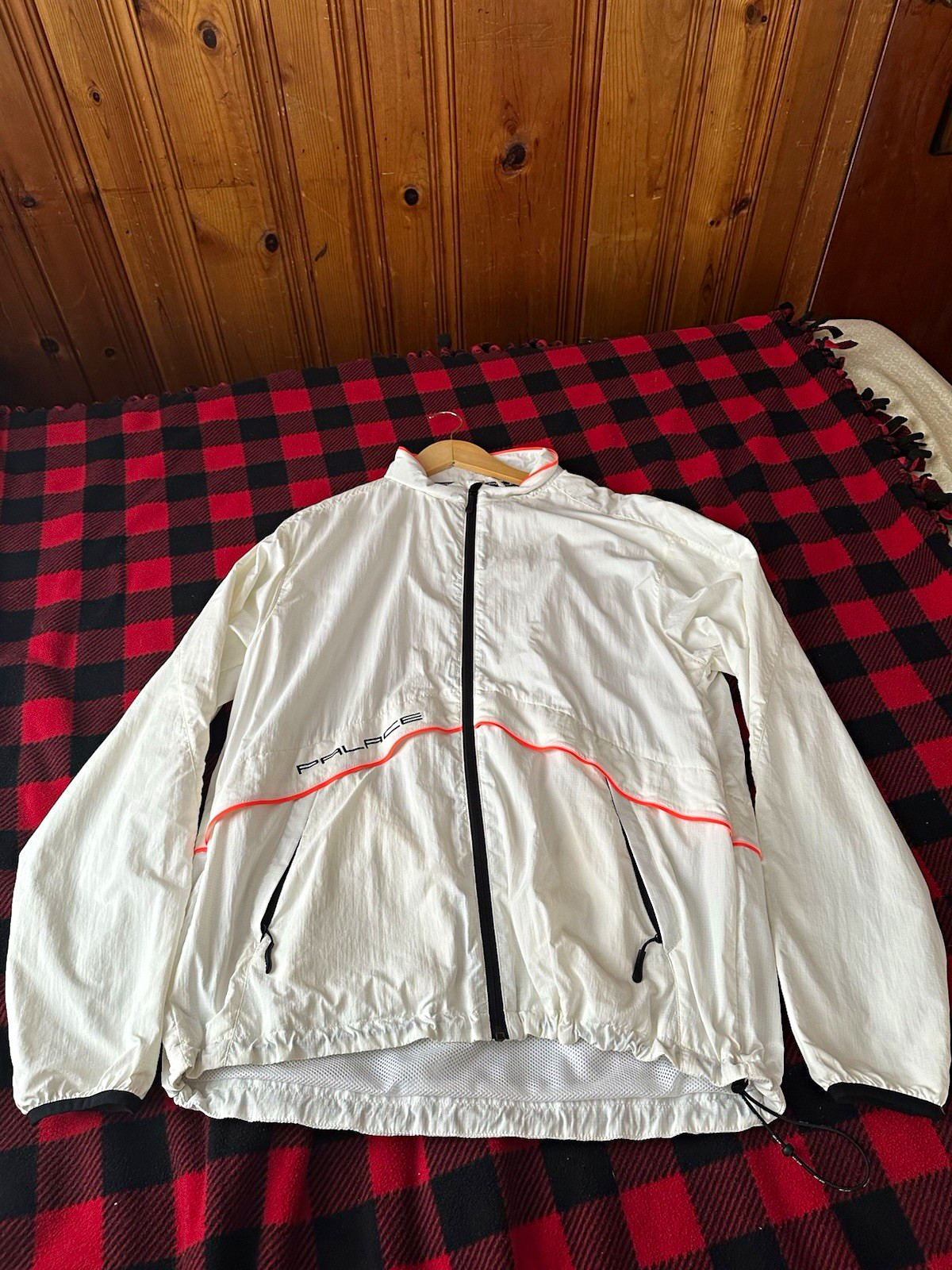 Palace Crink Runner Windbreaker Jacket Full-Zip XL White Running Skateboards Palace Crink Runner Windbreaker Jacket Full-Zip XL White Running Skateboards