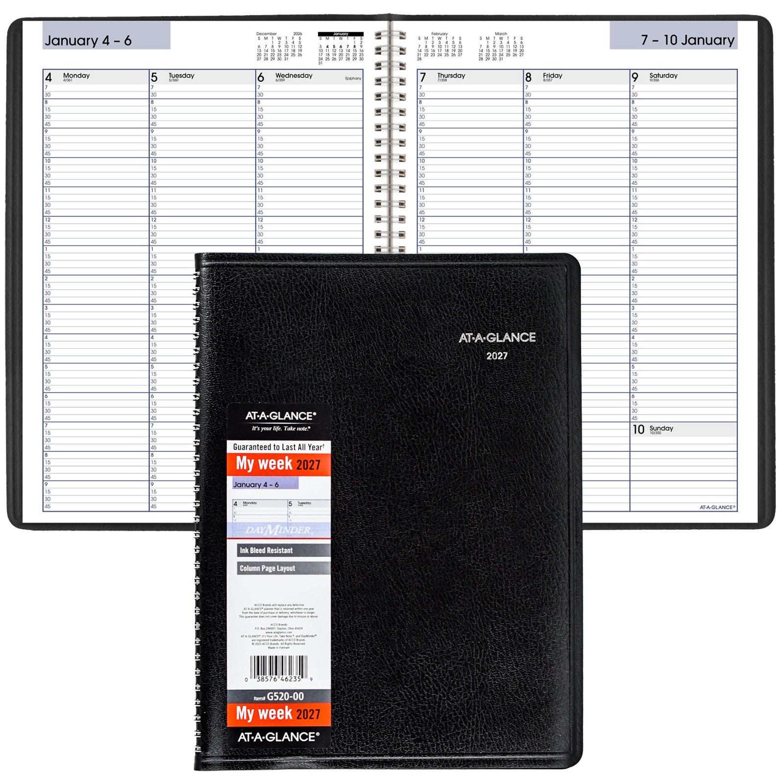 2027 At-A-Glance DayMinder G520-00 Weekly Appointment Book, 8 x 11 2027 At-A-Glance DayMinder G520-00 Weekly Appointment Book, 8 x 11