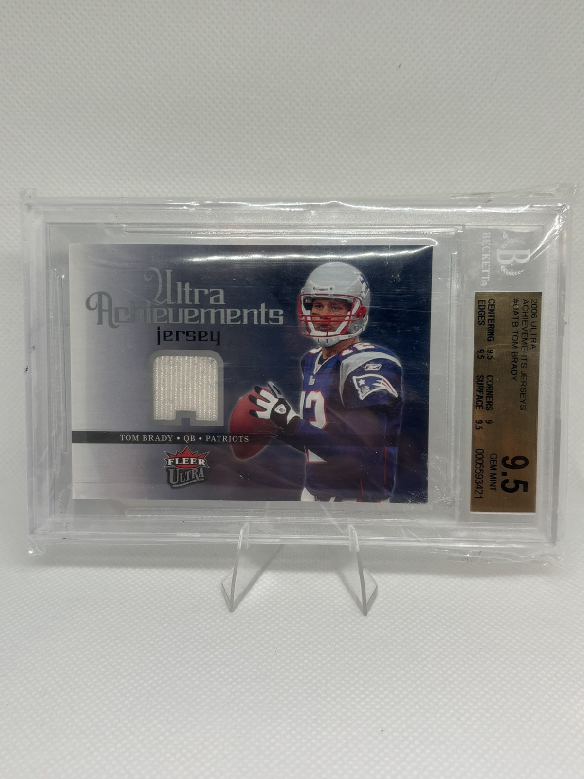2006 Ultra Achievement Jersey Tom Brady BGS 9.5 POP 4 📈📈📈🐐🐐🐐