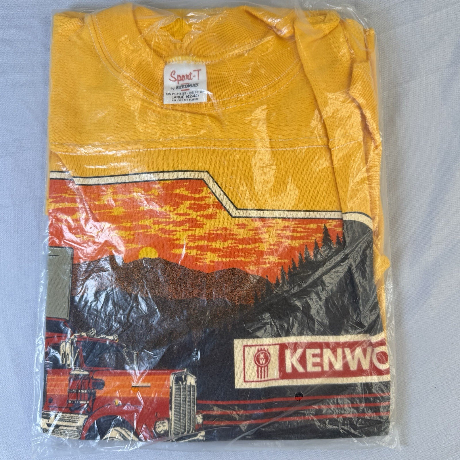 VTG 1979 Kenworth Truck Shirt Deadstock Sealed LG Sport-T Stedman Single Stitch