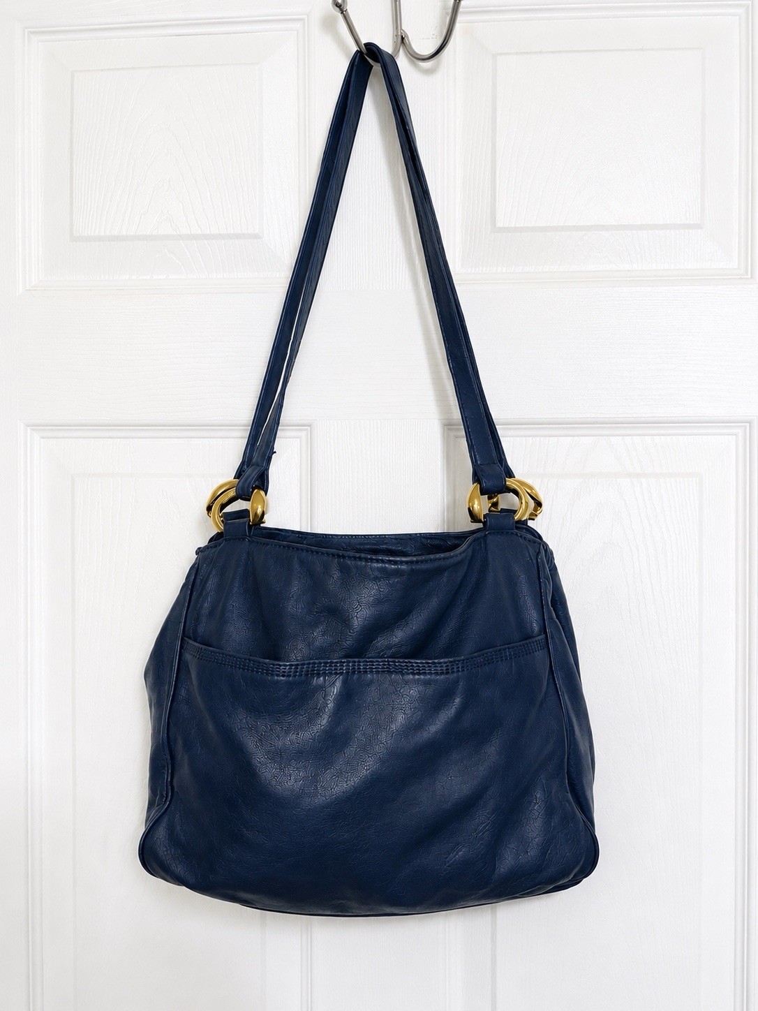 Loewe Lambskin Leather Shldr Bag Vtg Med Blue Stunning Great Vtg Cond SALE 🔥