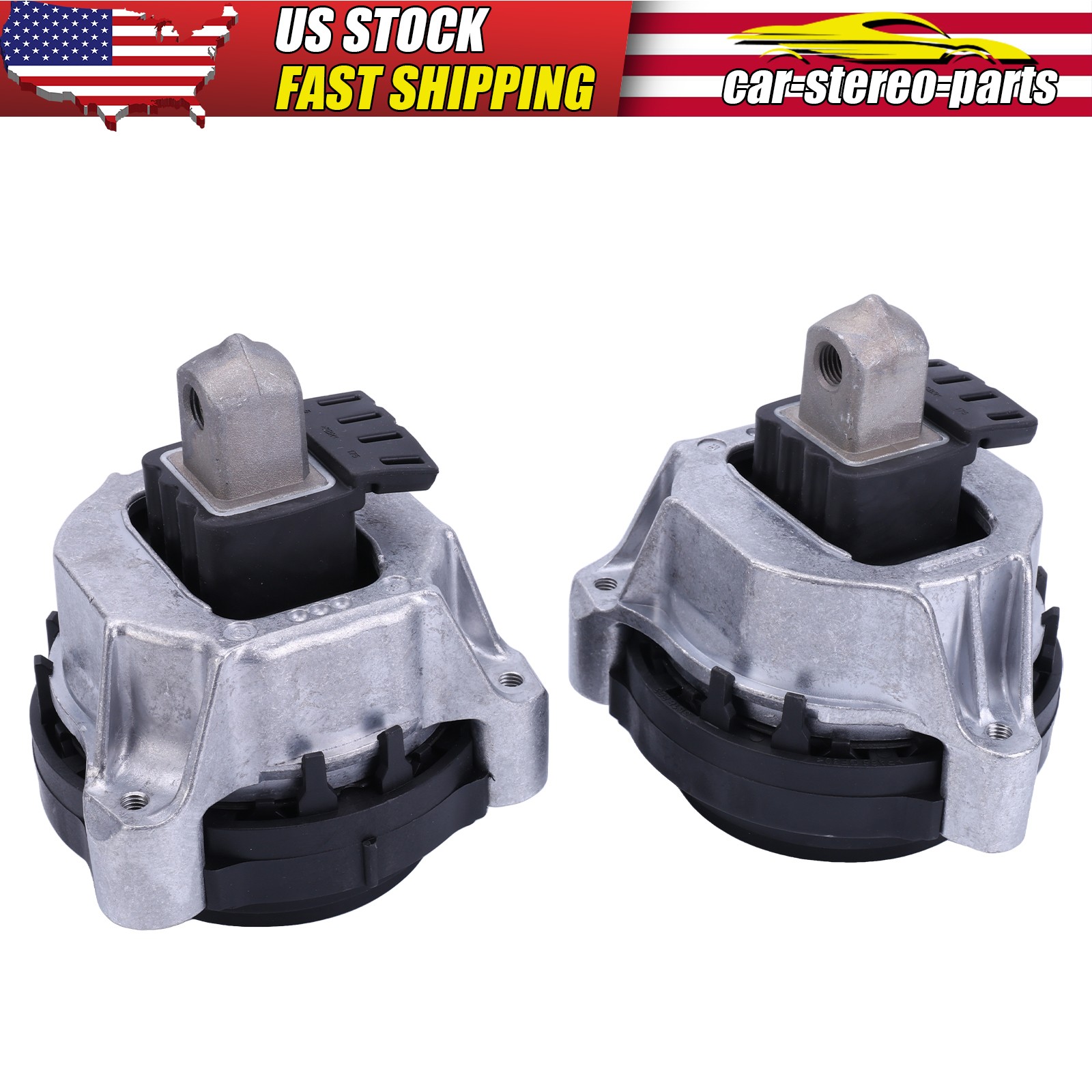 For BMW 530i 530i xDrive 2.0L 2017-2019 2Pcs Engine Motor Mount Left & Right