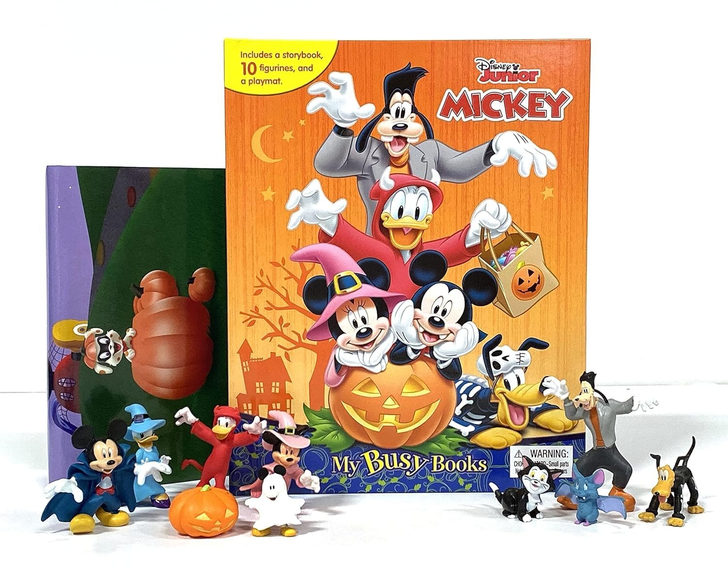 Disney Mickey Halloween My Busy Books - Storybook, 10 figurines, playmat Disney Mickey Halloween My Busy Books - Storybook, 10 figurines, playmat