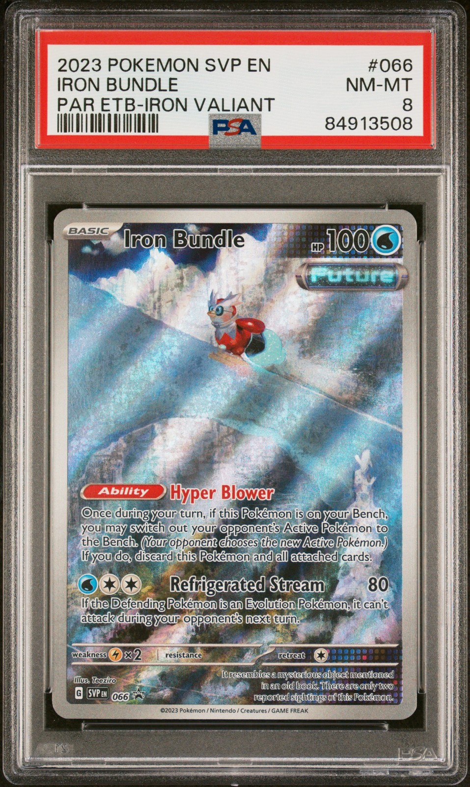 Iron Bundle 066 Paradox Rift Elite Trainer Box-Iron Valiant Pokemon PSA 8