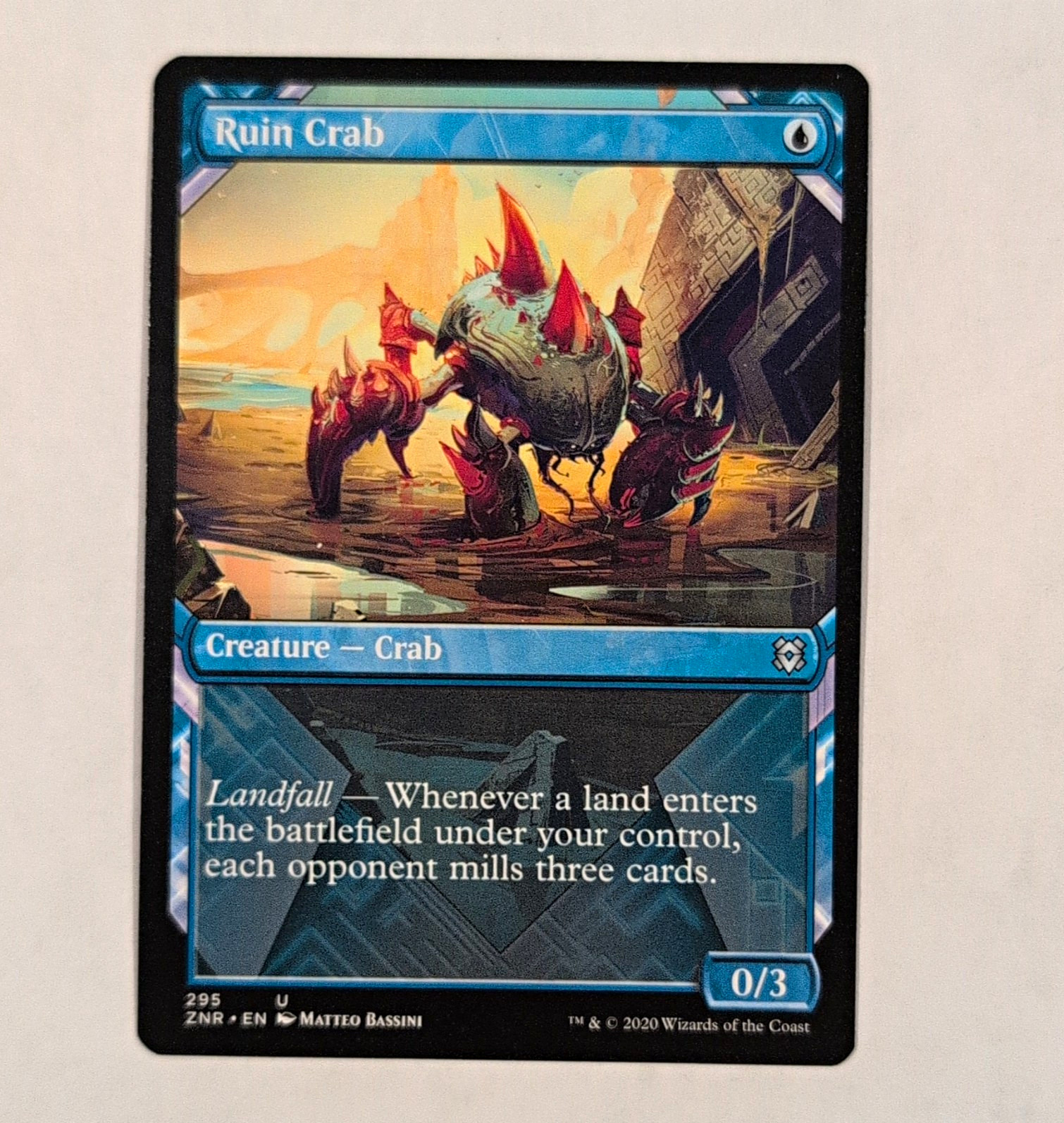 Wizards of the Coast Ruin Crab Zendikar Rising Showcase Regular Uncommon EN 295
