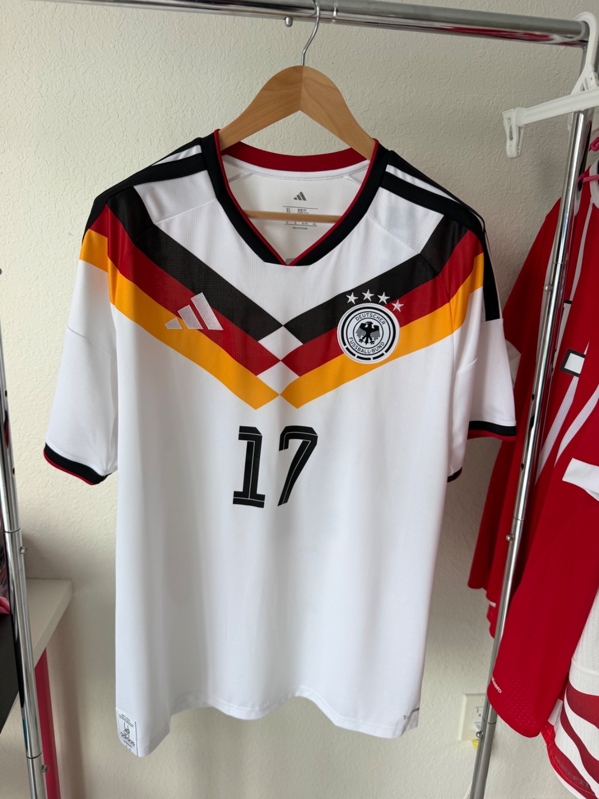 Adidas Germany White 2026 World Cup Jersey Wirtz Size XL