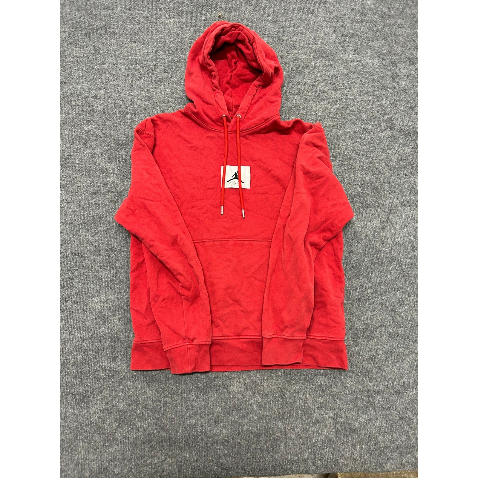 Jordan Hoodie Mens Size M Red Flight Logo Pullover Fleece Long Sleeve Sweatshirt Jordan Hoodie Mens Size M Red Flight Logo Pullover Fleece Long Sleeve Sweatshirt