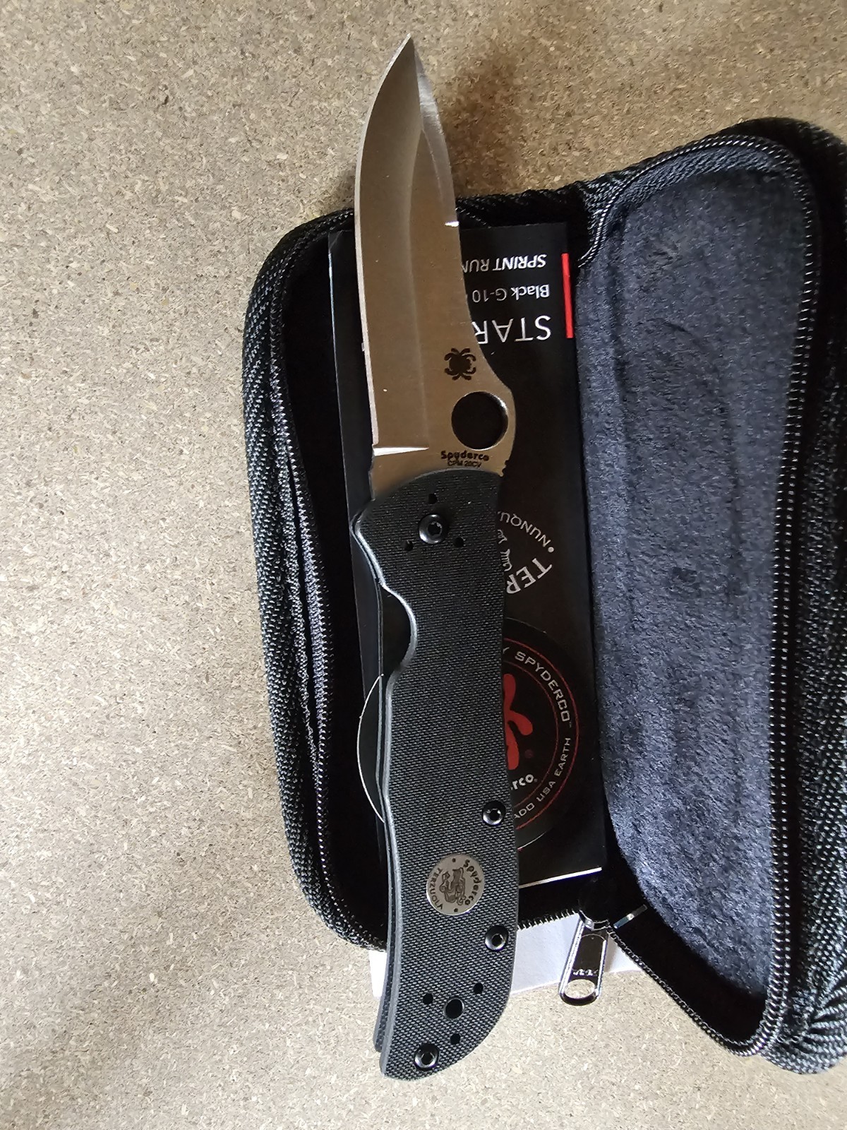 Spyderco C55G20CVP Starmate Sprint Run CPM-20CV Authentic Spyerco Knife USA Made
