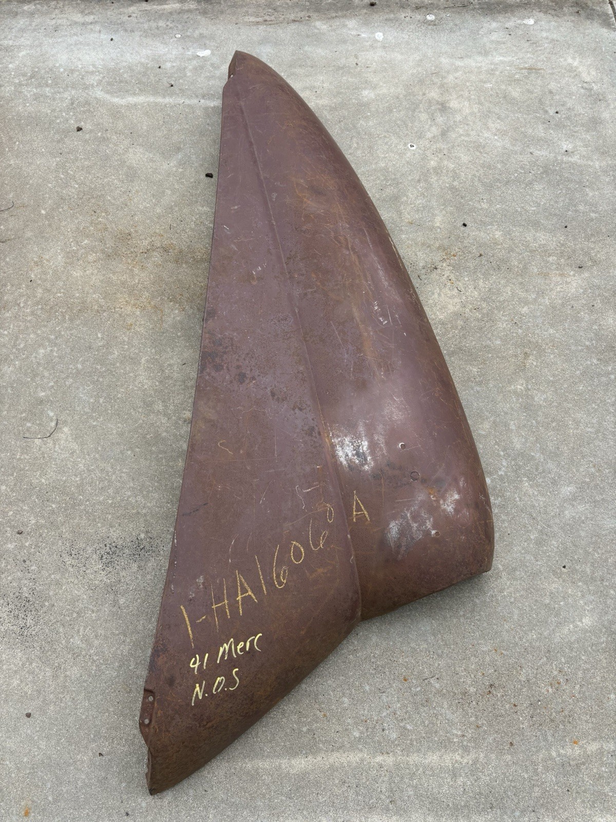 NOS 1941 mercury Front fender top