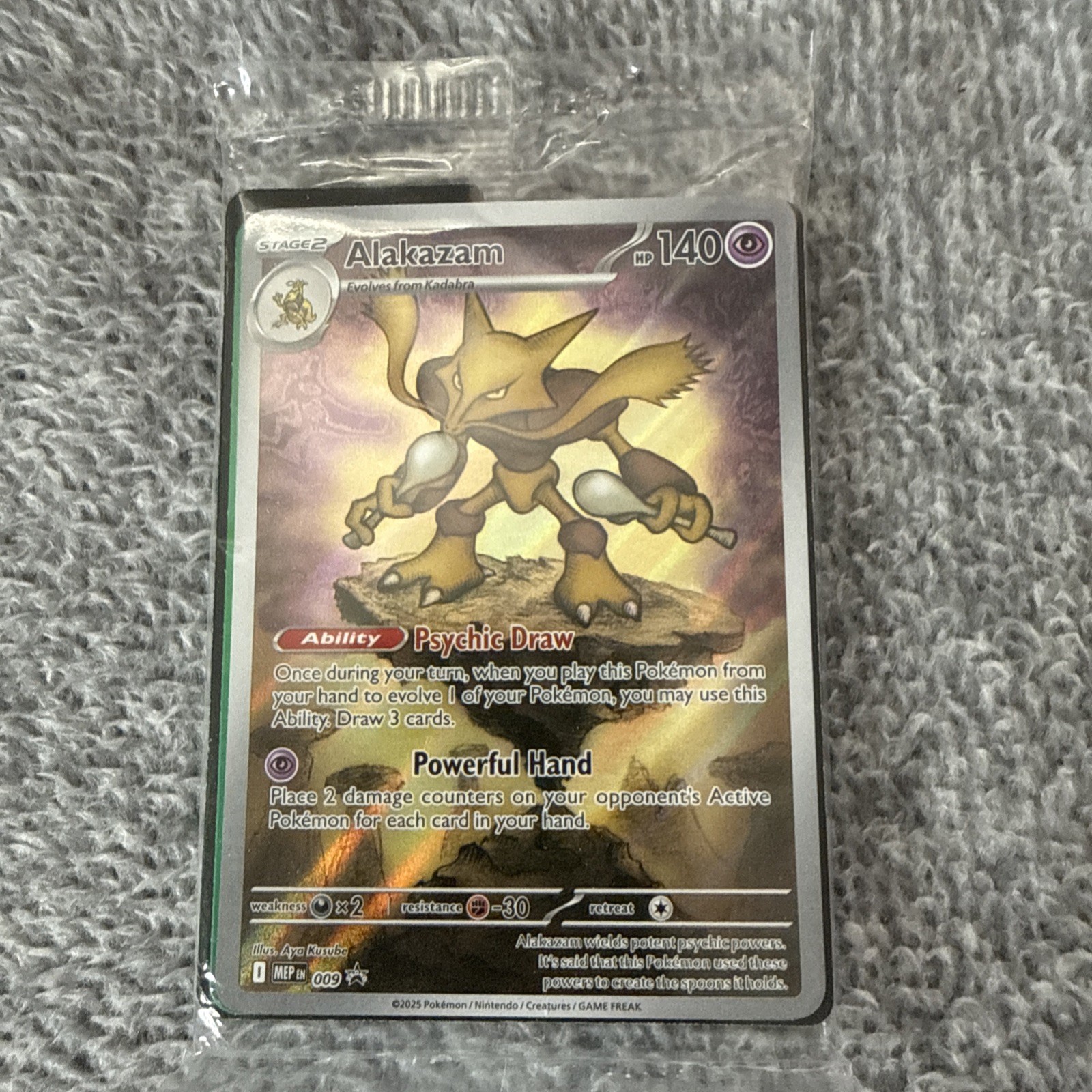 Alakazam MEP009 Mega Evolution Sealed Promo Pokemon TCG