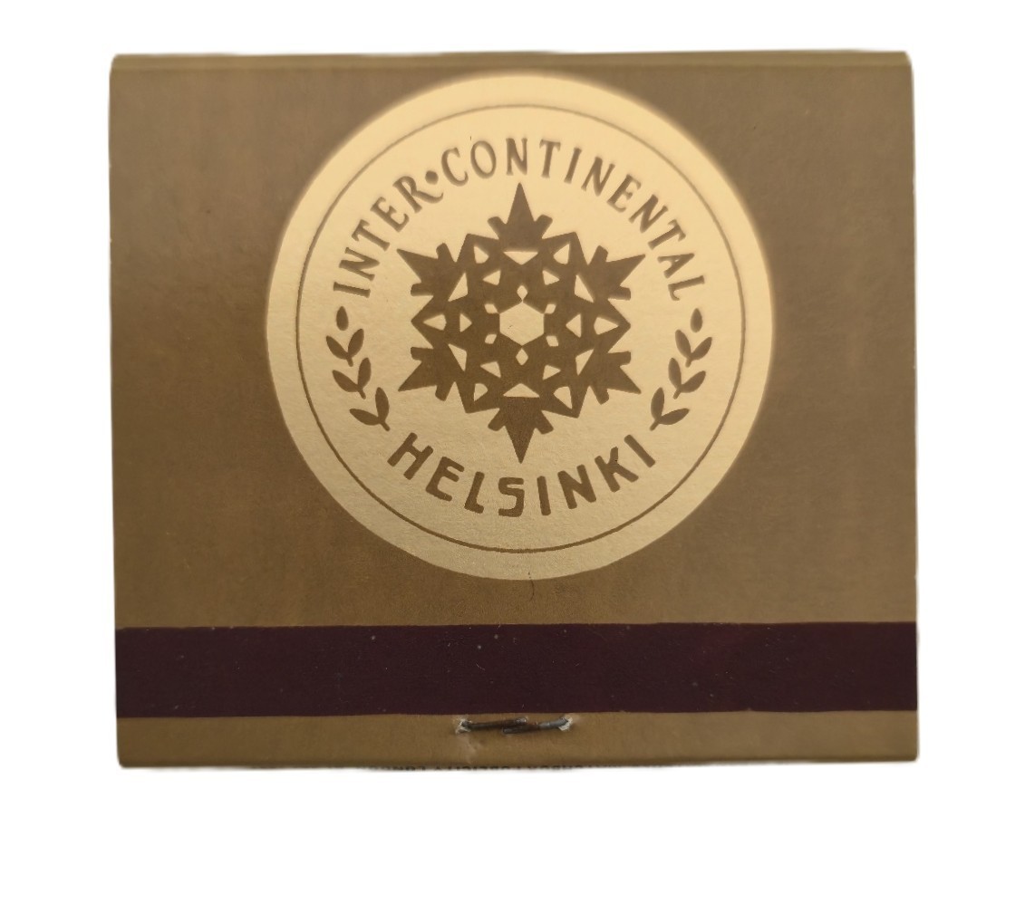 Intercontinental Helsinki Matchbook Vintage Rare Unstruck Finnair ExecutiveClass