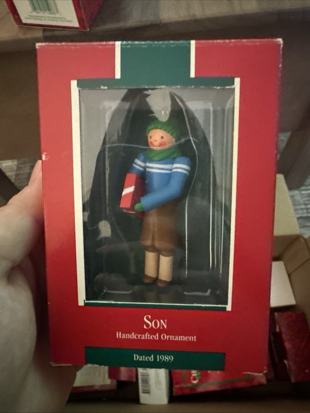 1989 Hallmark Keepsake Handcrafted Christmas Ornament Son 1989 Hallmark Keepsake Handcrafted Christmas Ornament Son
