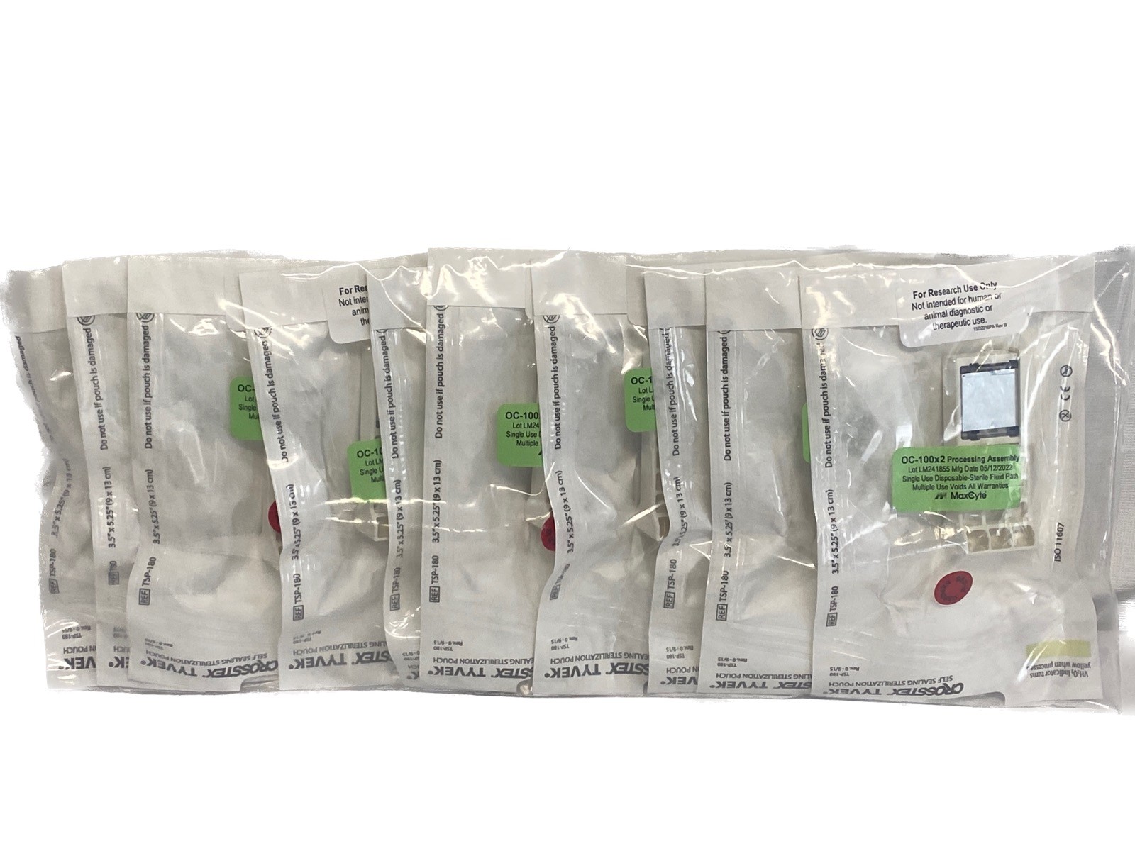 (10/Pk) MAXCYTE OC-100x2 Expert Electroporation Processing Assembly SOC-1x2
