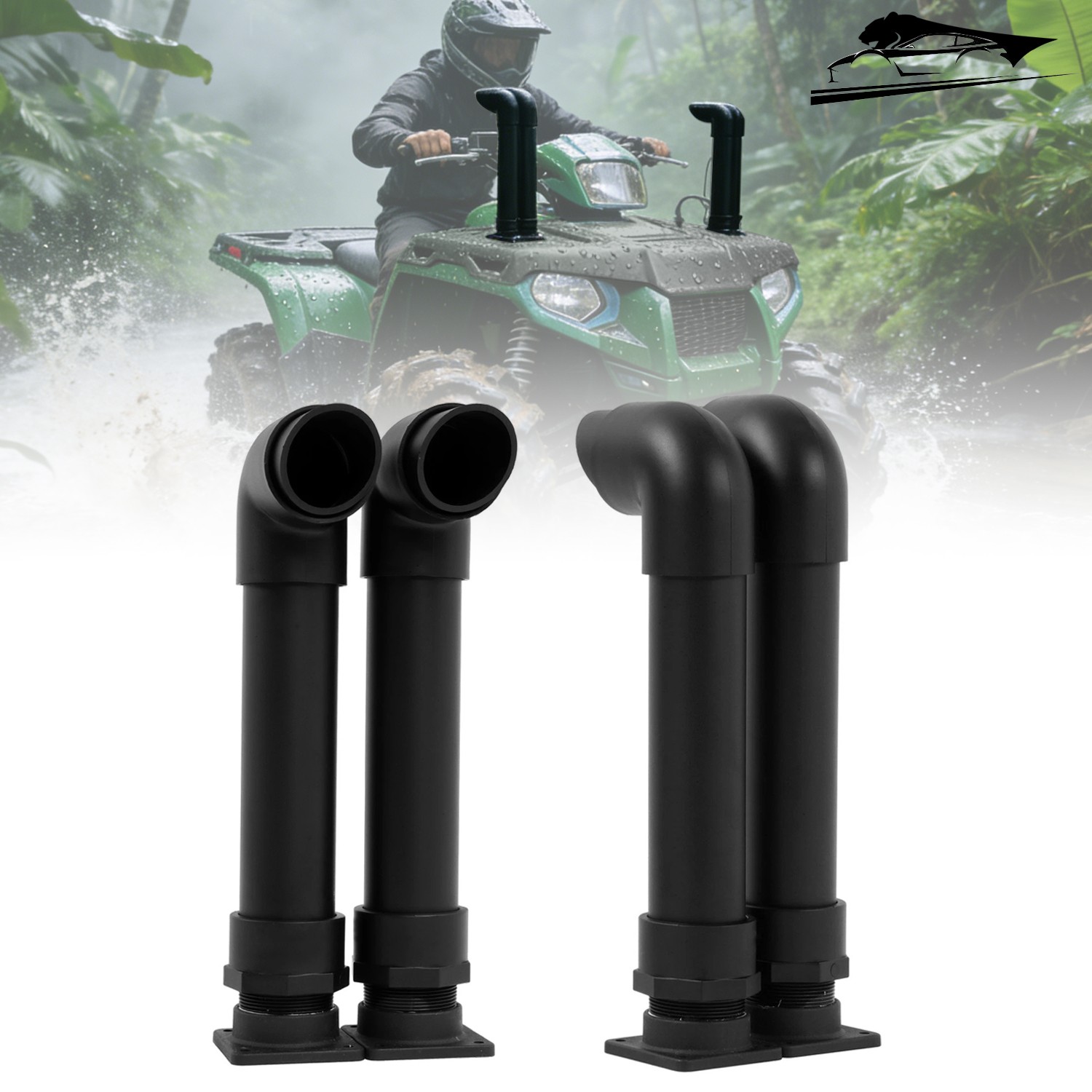 Black Snorkel Kit For Polaris Sportsman 570 EPS Trail 2014-2025 15 16 17 18 ATV