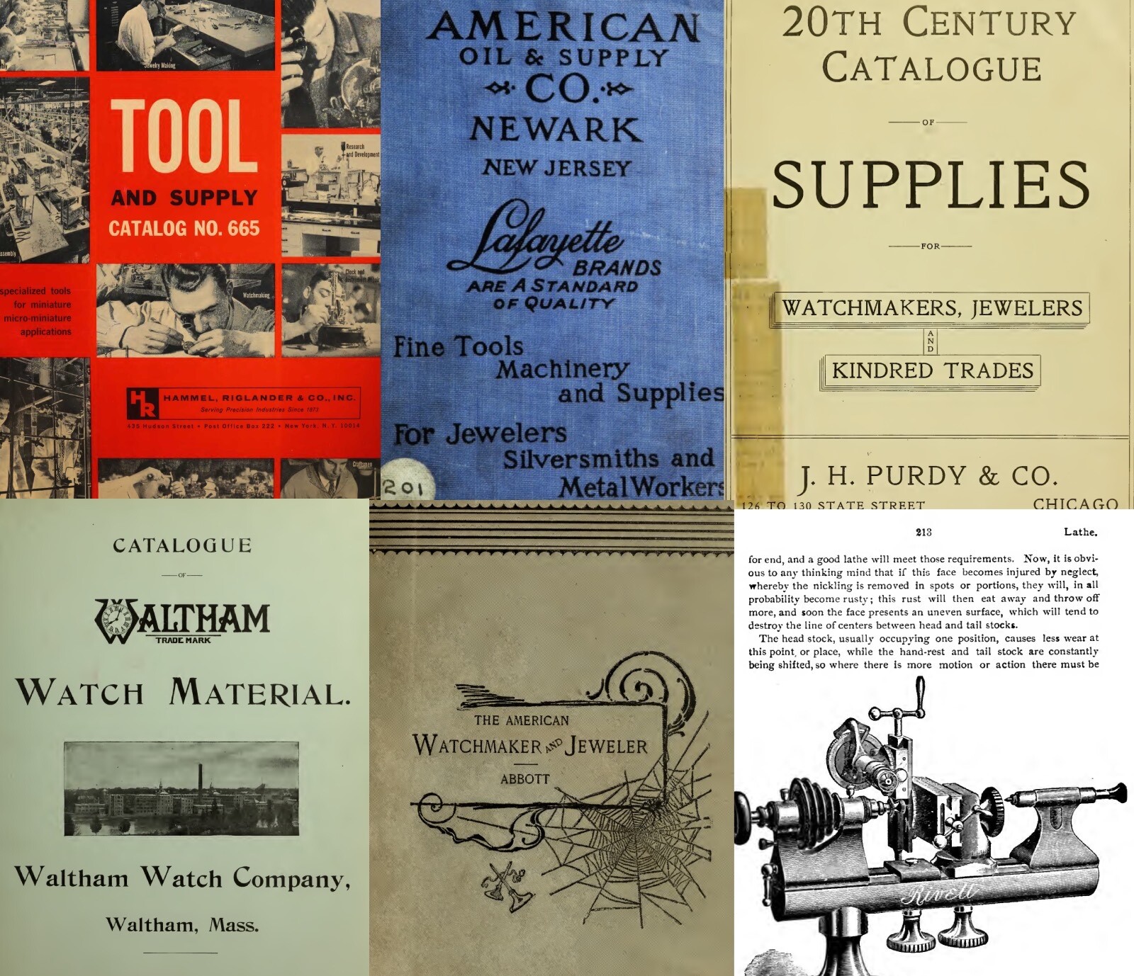 USB DELIVERY Antique Watchmaker Jeweler catalogs Manuals *Digital Scans* PDF