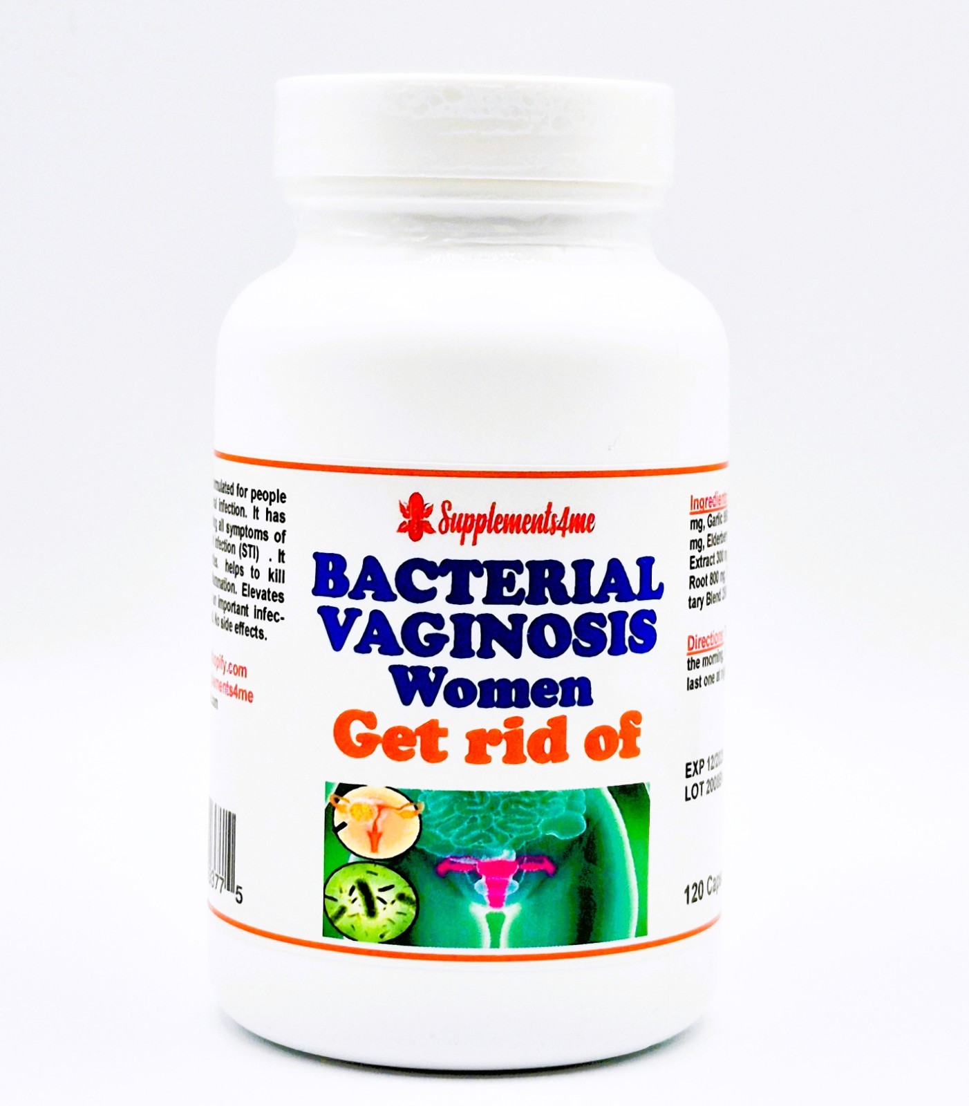 NATURAL FOR BG BACTERIALVAGINOSIS WOMEN MEN - 100% HERBAL FORMULA MADE USA