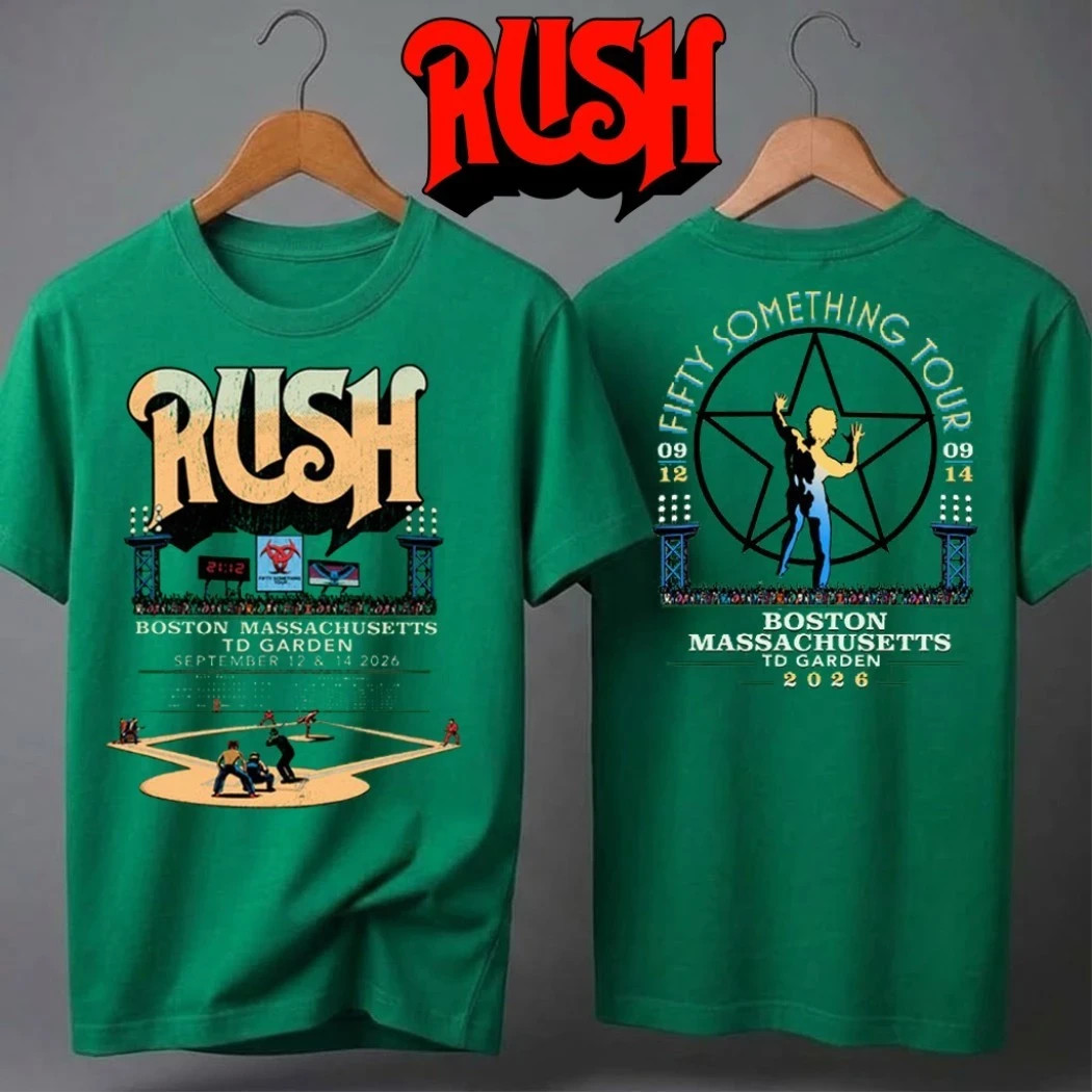 Rush Boston MA 2026 Sep 12 & 14 Event Tee Live At TD Garden T-Shirt Fan Made