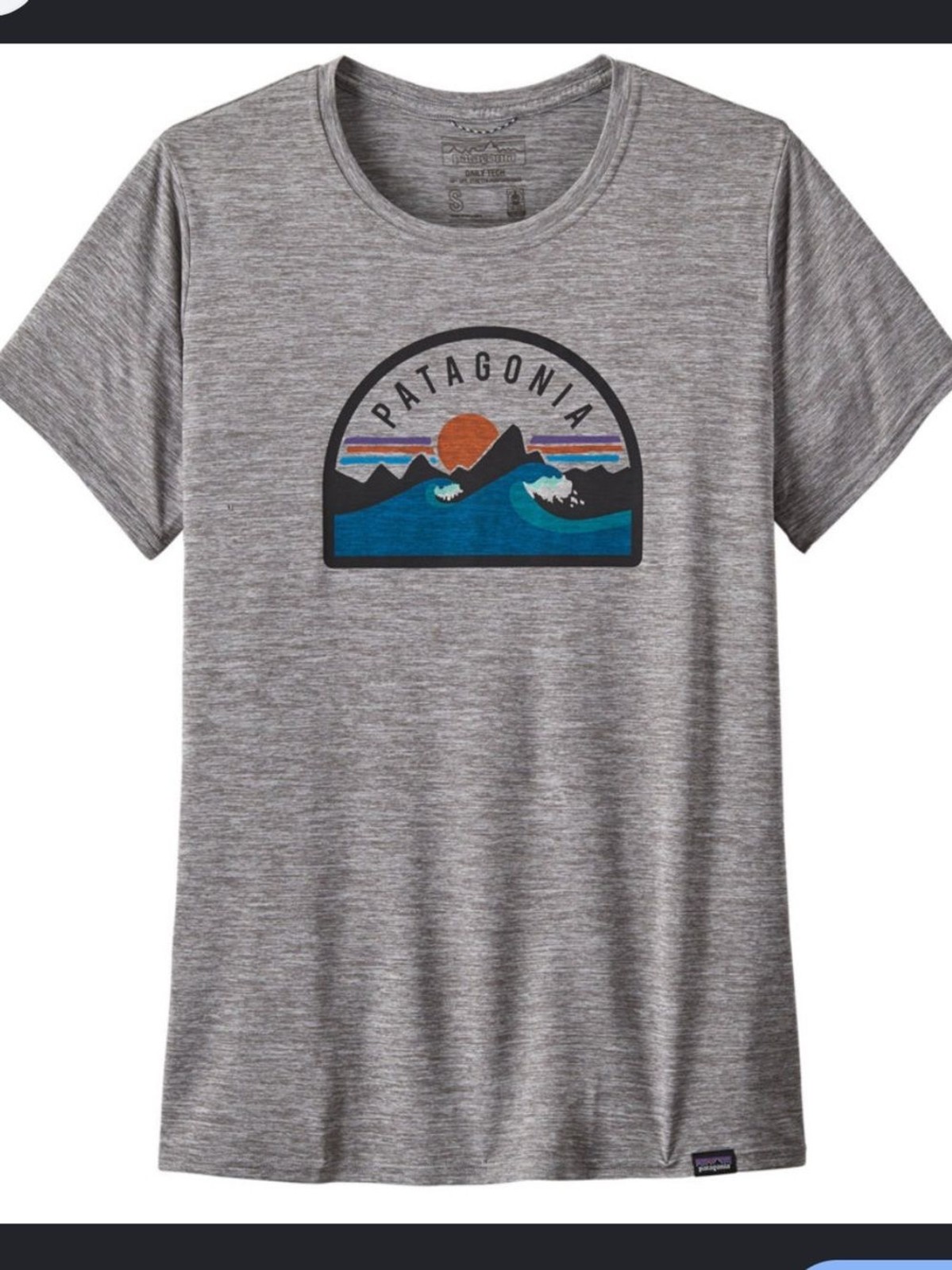 Patagonia Capilene Cool Daily Graphic Shirt Women\'s size Large Hiking Outdoors