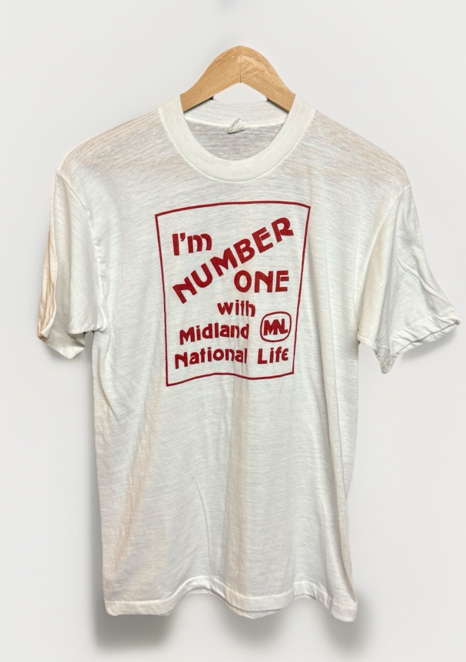 VINTAGE I’m Number One With Midland National Life Shirt Adult Size Large Mens