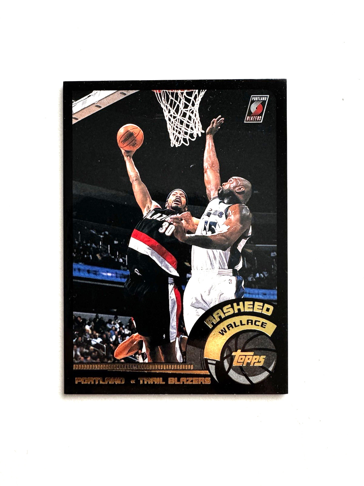 2002-03 Topps Black #5 Rasheed Wallace Numbered 60/500 +/- NM-MT or Better 2002-03 Topps Black #5 Rasheed Wallace Numbered 60/500 +/- NM-MT or Better