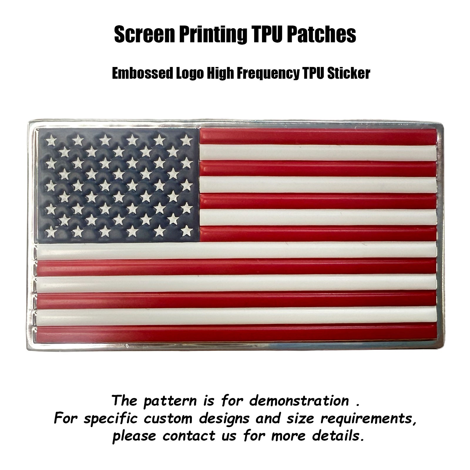 100pcs Customized TPU Patches Sticker with 100PCS White Blank Caps Black Hats