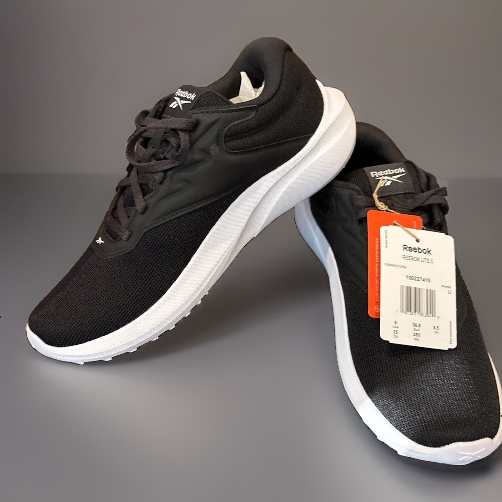 Reebok Lite 5 Running Shoes Black/white  Women\'s Size 8-New w/ Box