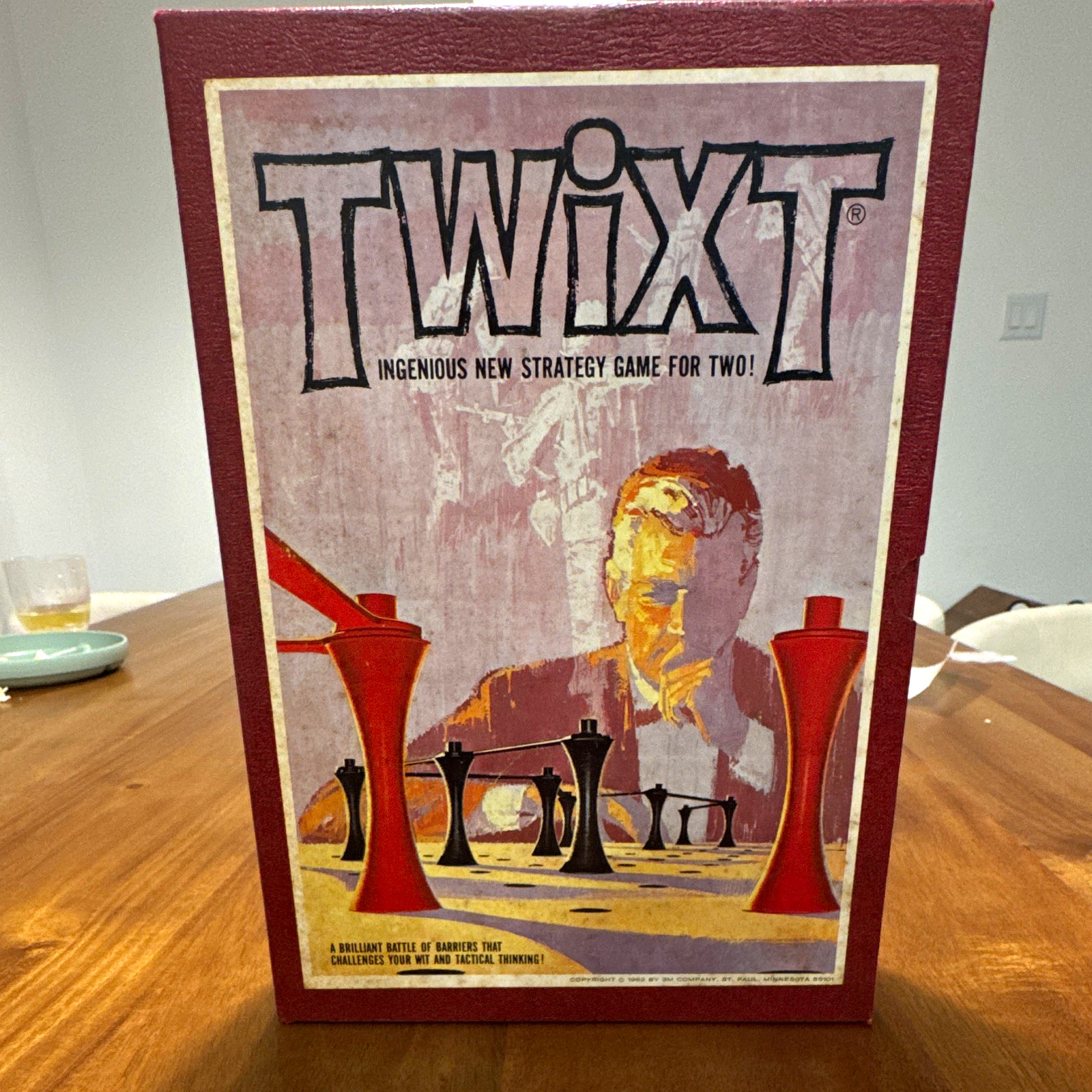 3M Bookshelf Games Twixt Strategy Board Game 2-Player Complete Vintage 1962