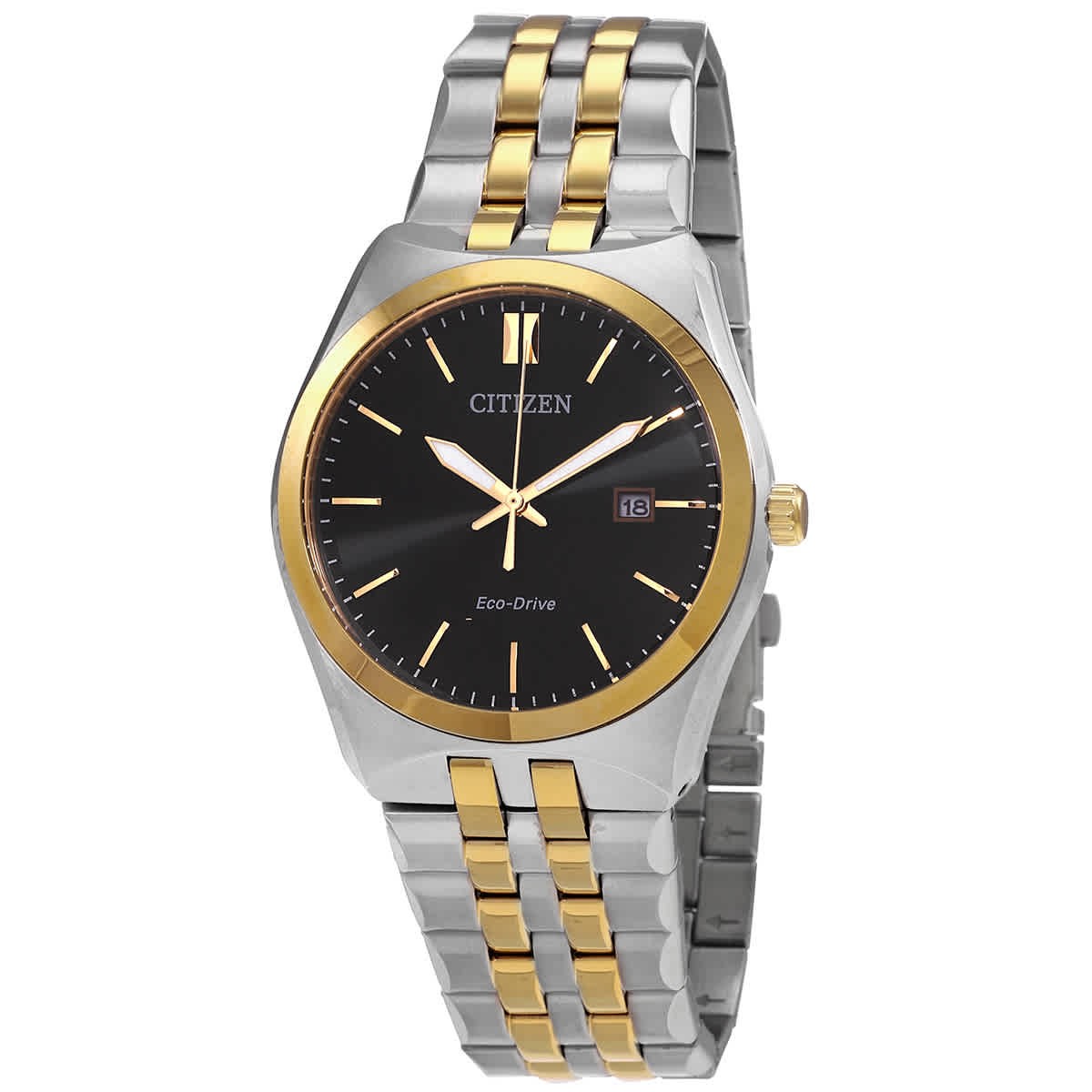 Citizen Corso Black Dial Two-tone Men\'s Watch BM7334-58E