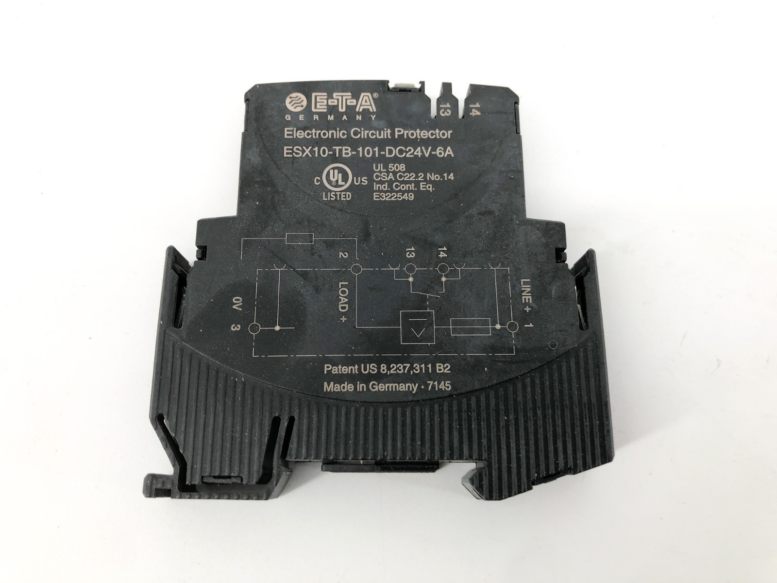 New E-T-A ESX10-TB-101-DC24V-6A Circuit Protector 6A 24VDC S0053507 - No Box