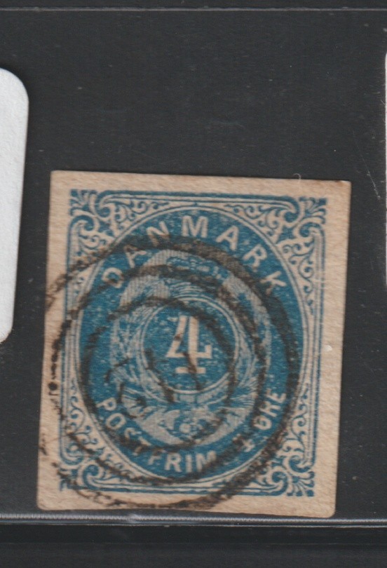 Denmark 1876 4s Blue bwcol 104 Denmark 1876 4s Blue bwcol 104