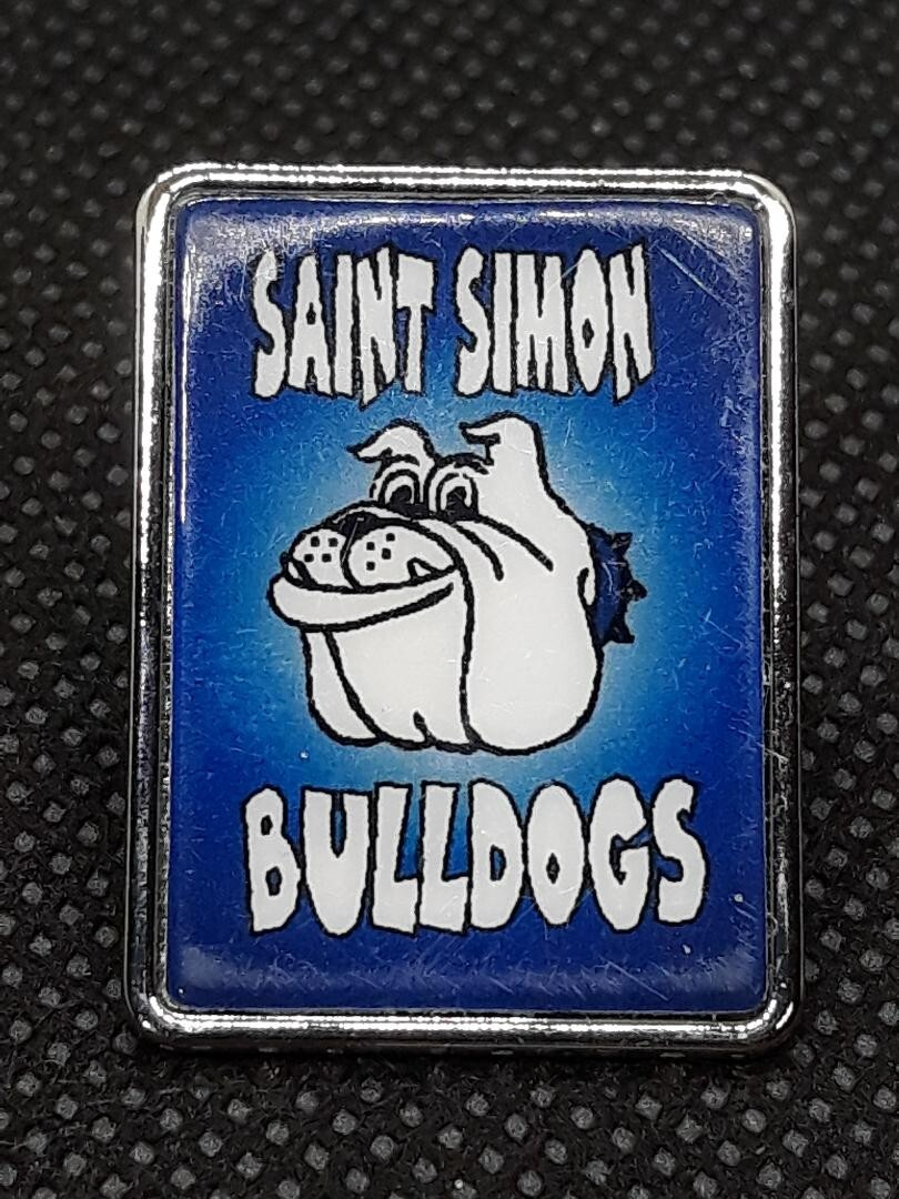 Vintage Saint Simon Georgia Bulldog Lapel Pin