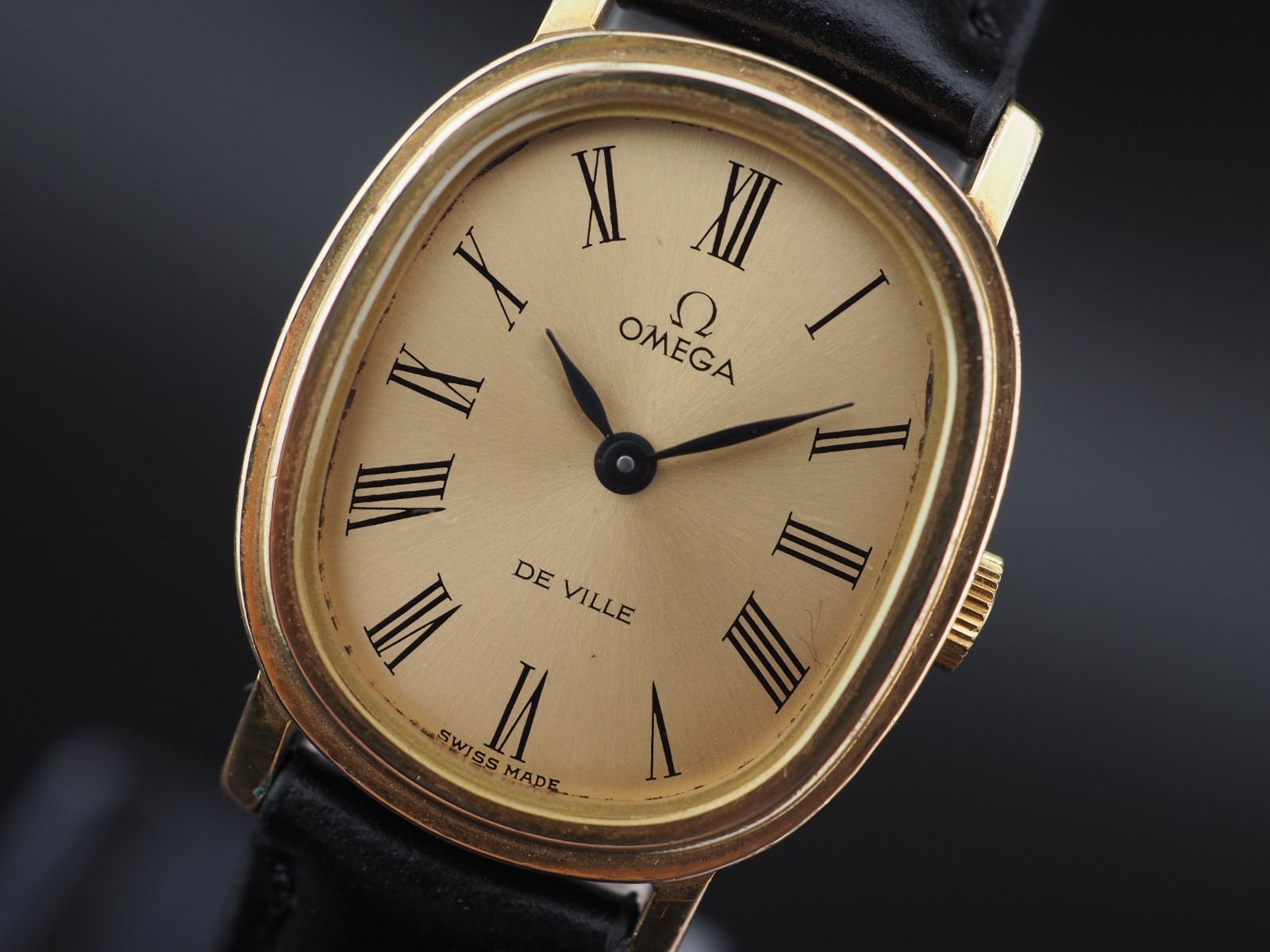 ▶️ Vintage 1970s N MINT Omega De Ville Cal 625 511.0473 Gold Hand Winding Watch