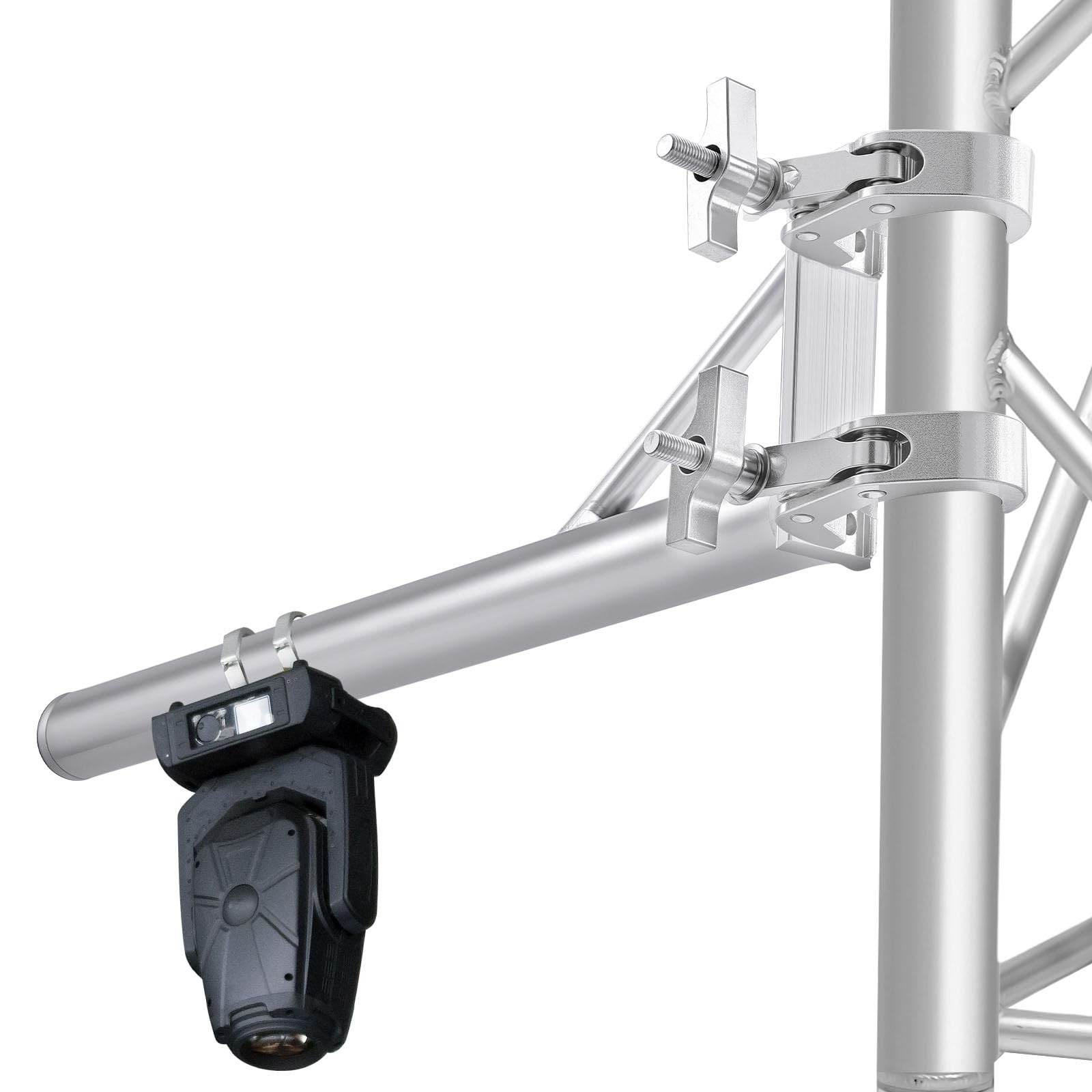 Yaocom 1 Set 24 Inch Truss Arm Extension Pole with Dual Self-locking Clamps, ...