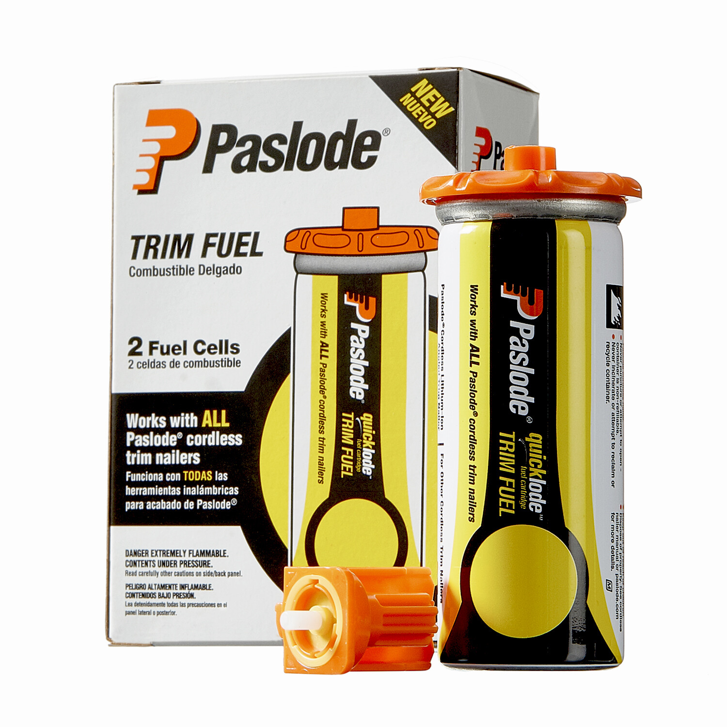 Paslode Universal Short Yellow Trim Fuel, 816007, Paslode Finish and Brad Nailer