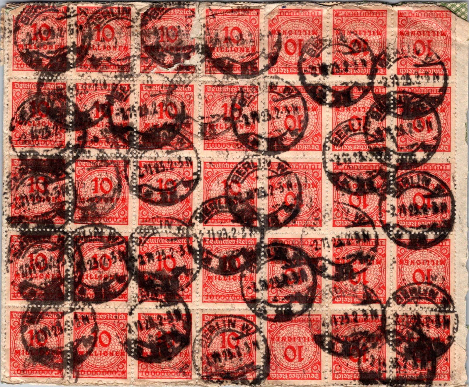 GERMANY 1923 POSTAL HISTORY INFLATION COVER MULT FRANK ADDR USA POSTMARK BERLIN GERMANY 1923 POSTAL HISTORY INFLATION COVER MULT FRANK ADDR USA POSTMARK BERLIN